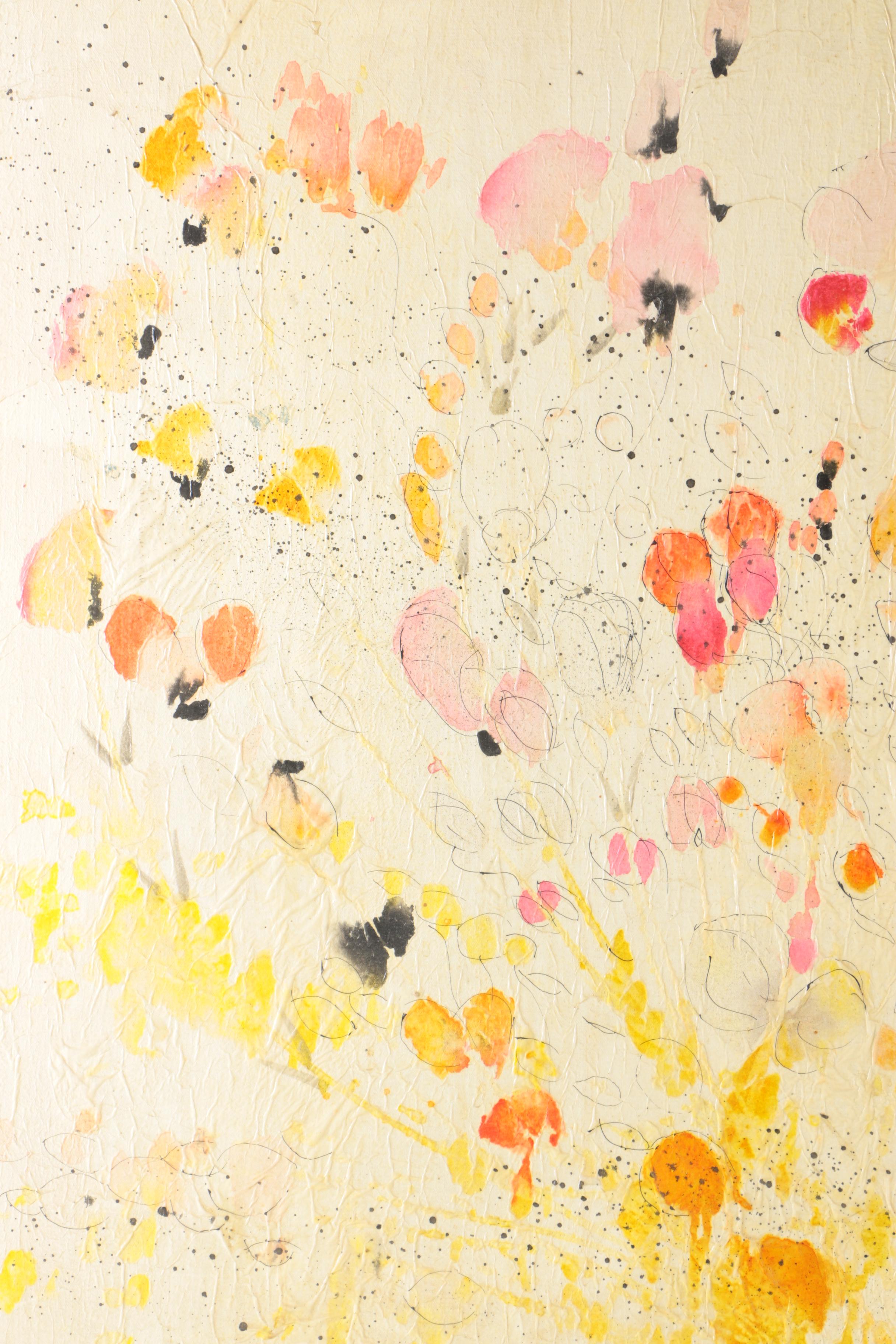 Alfred G. Huber Watercolor and Varnish on Canvas