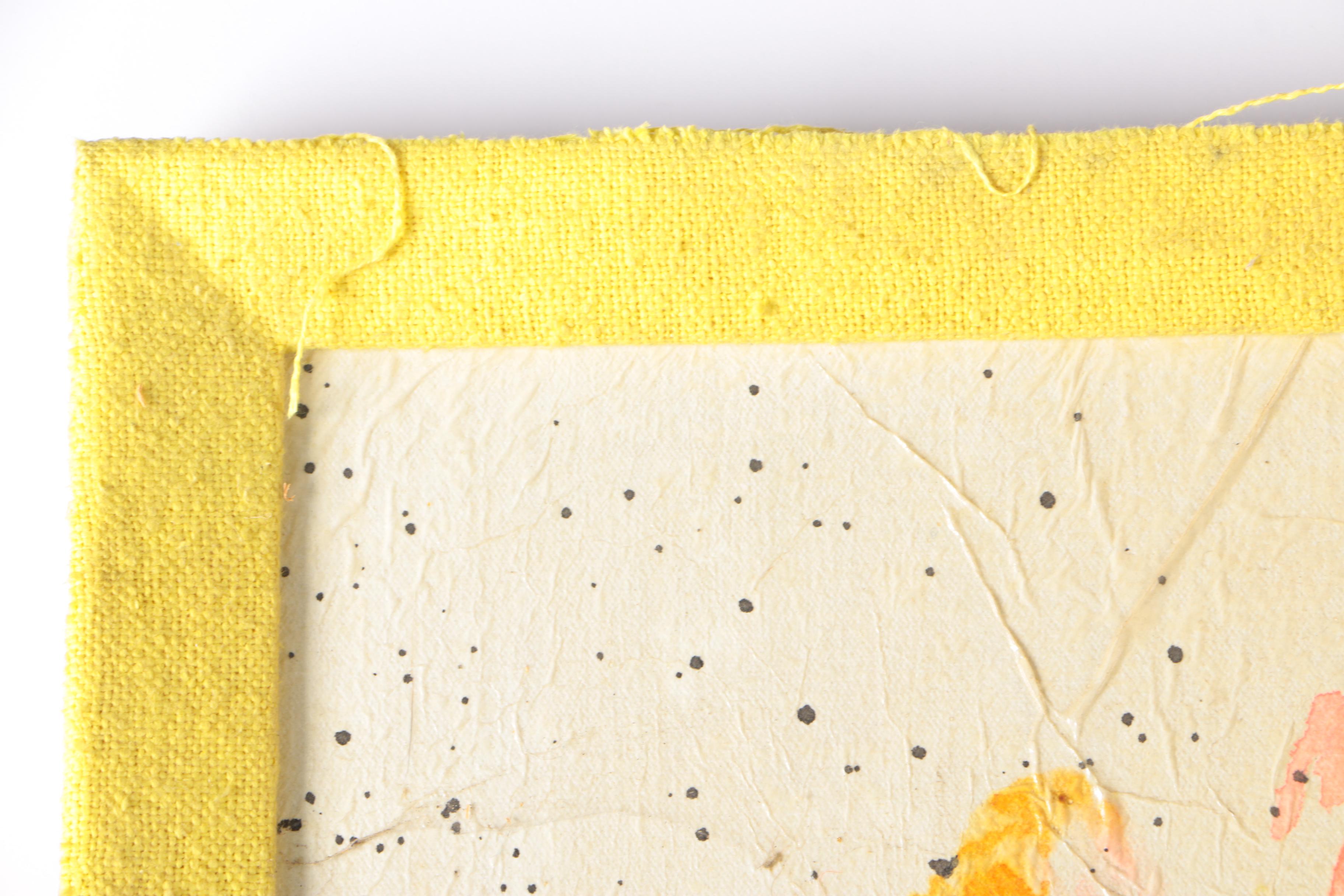 Alfred G. Huber Watercolor and Varnish on Canvas