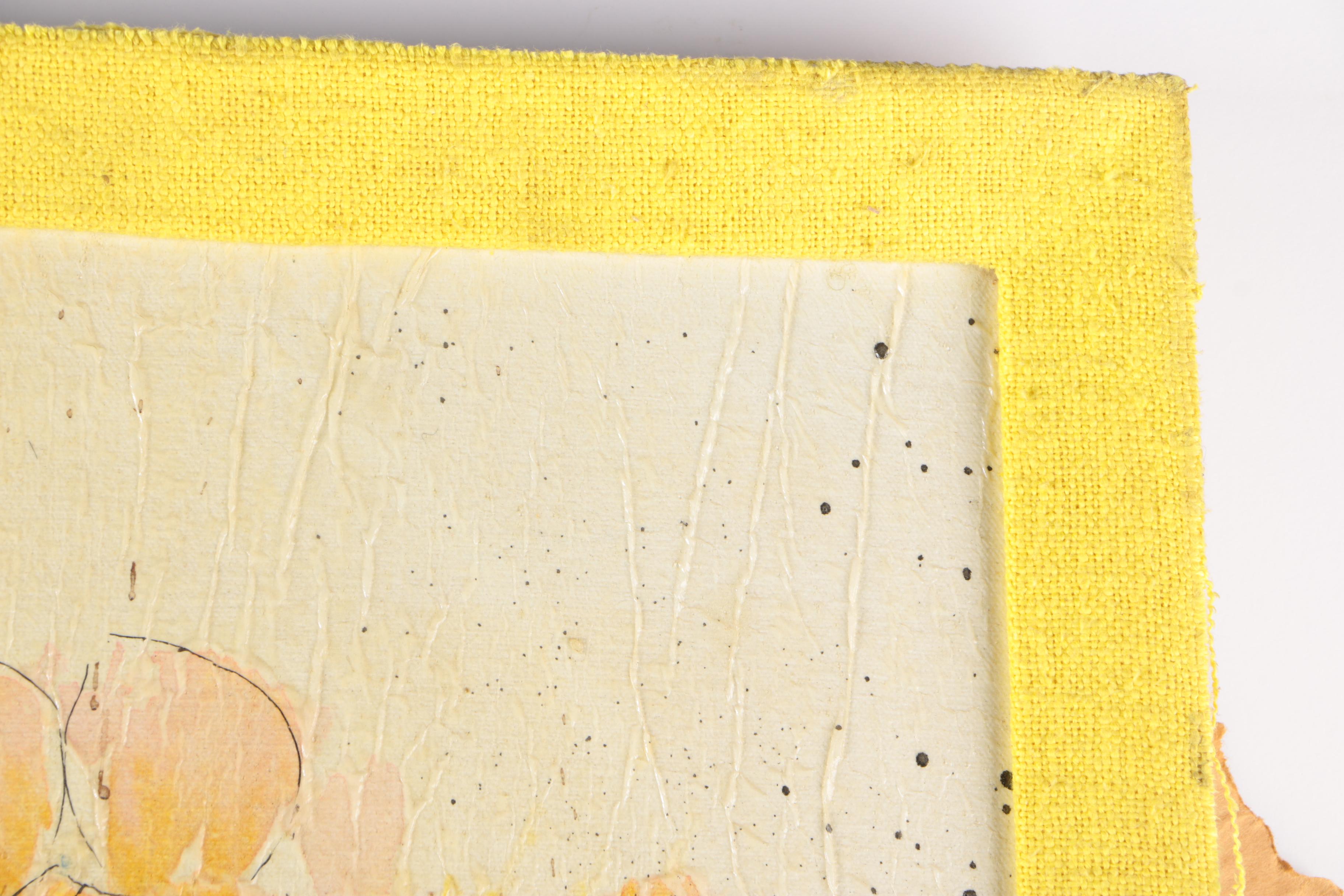 Alfred G. Huber Watercolor and Varnish on Canvas