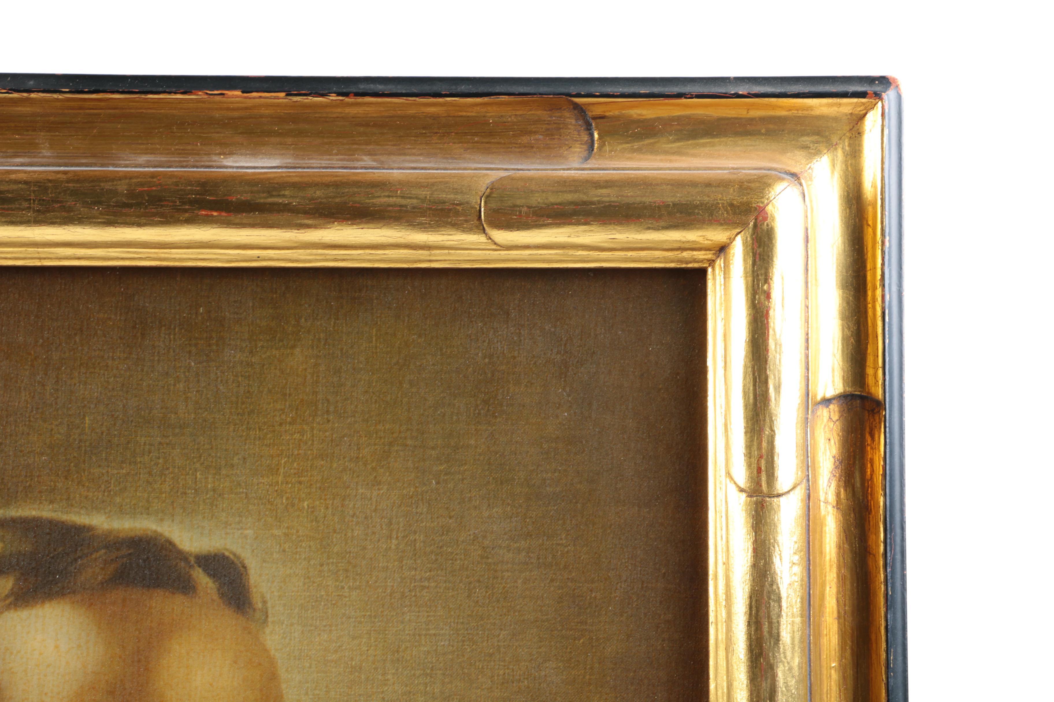 Offset Lithograph on Board Portrait of Jesus Christ