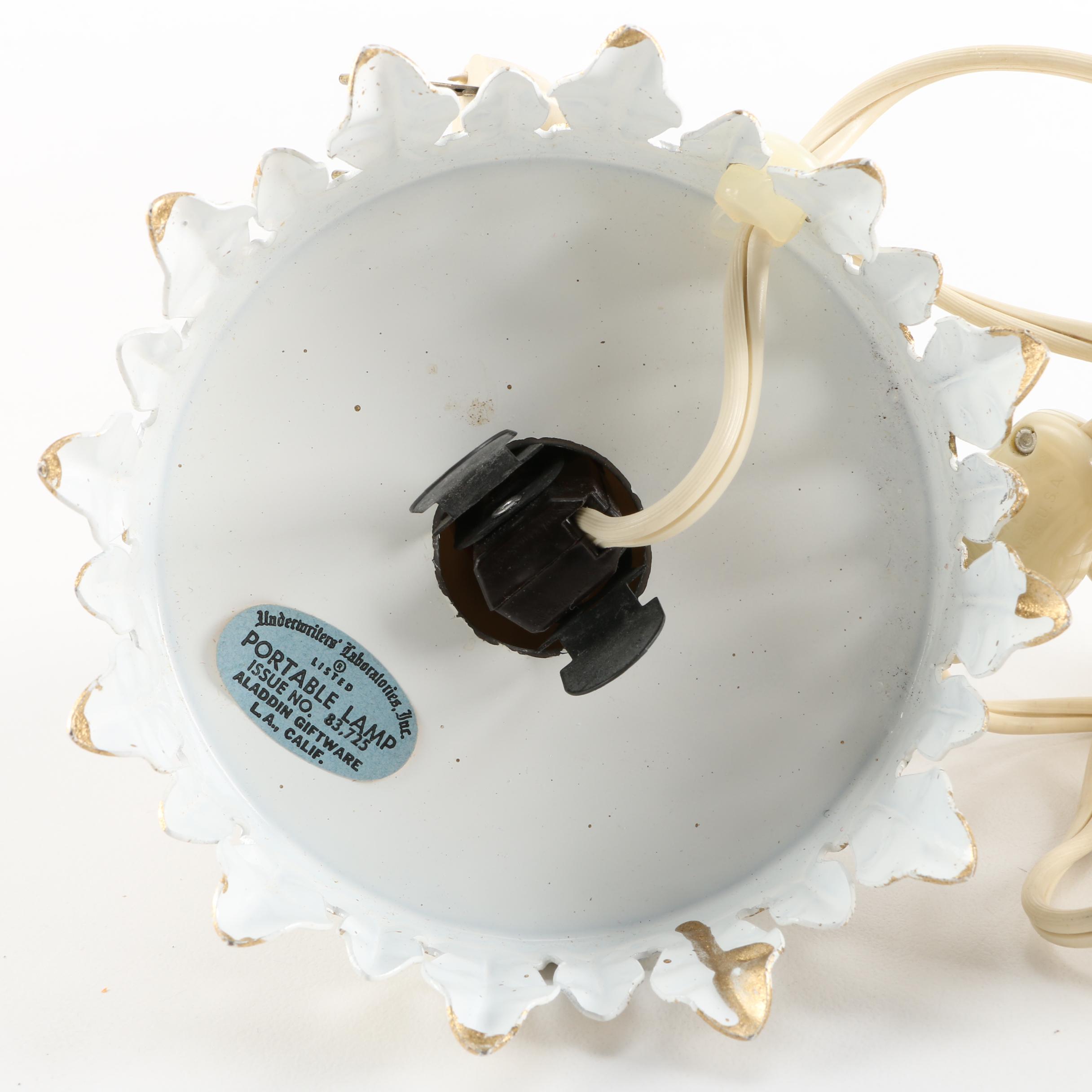 Figurine and Underwriters Laboratories Lamp