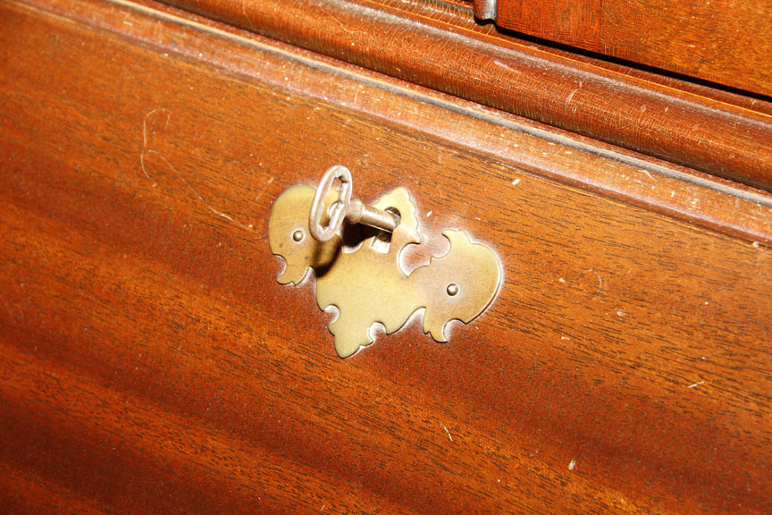 Vintage Mahogany Secretary Bookcase