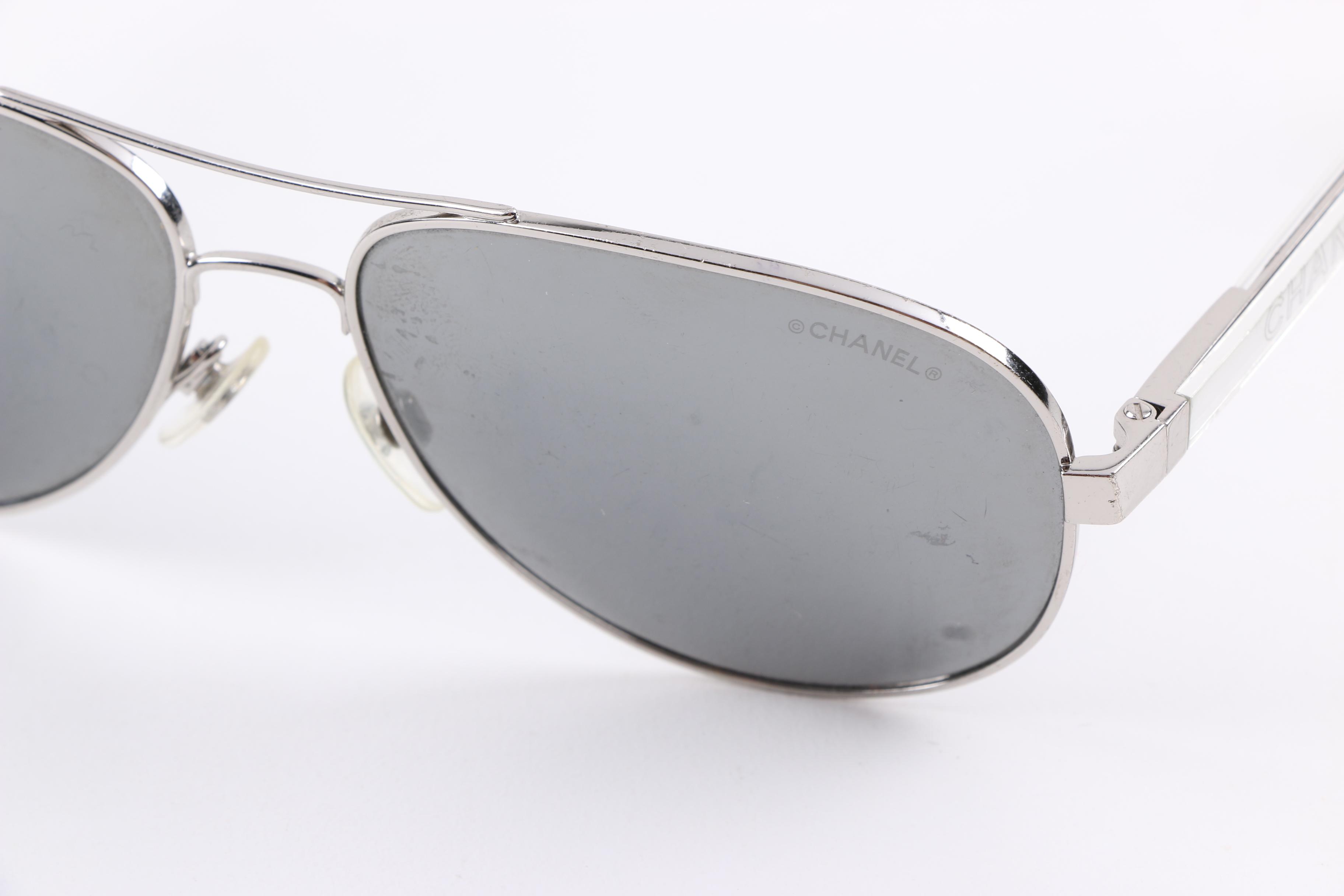 Chanel Mirrored Aviator Sunglasses