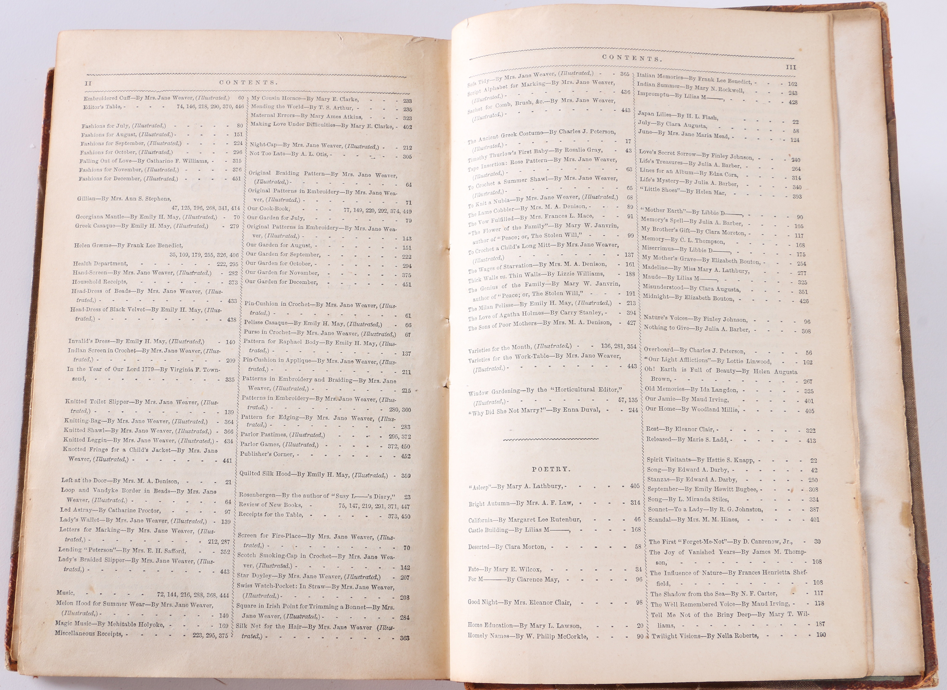 1859 Bound Volume of "Peterson's Magazine"