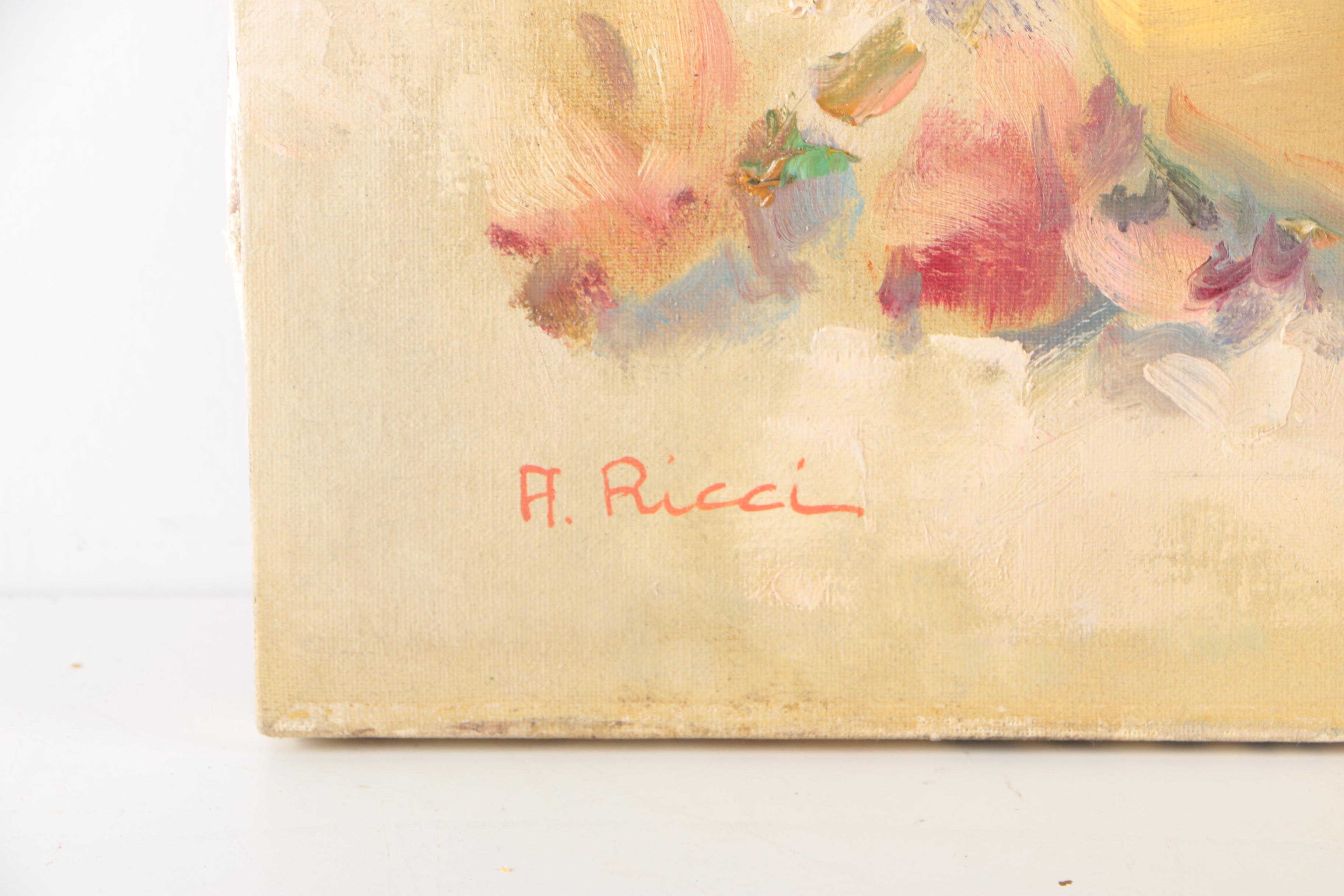 Original Oil Painting on Canvas by Ricci "Floral"