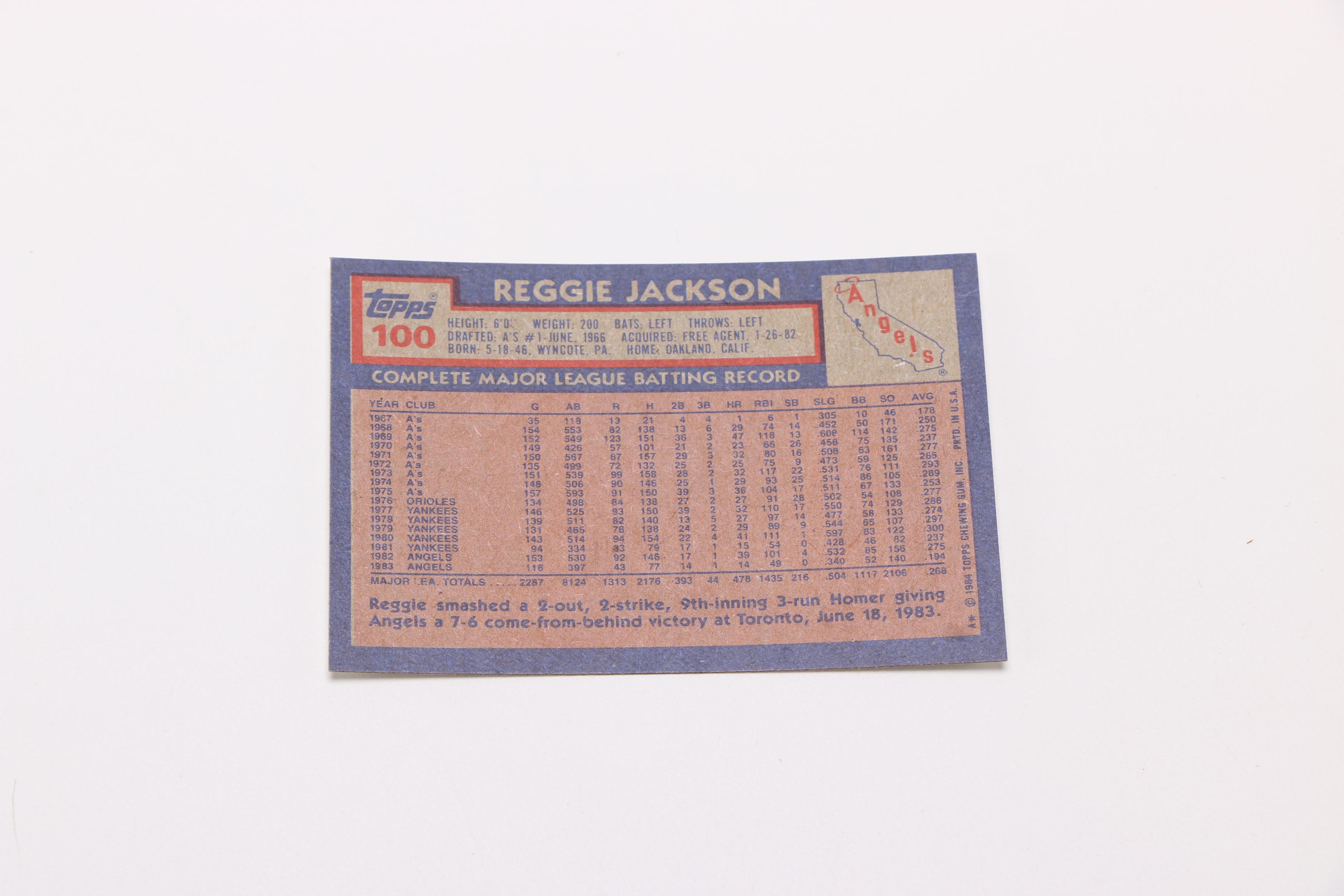 Complete 1984 Topps Baseball Card Set