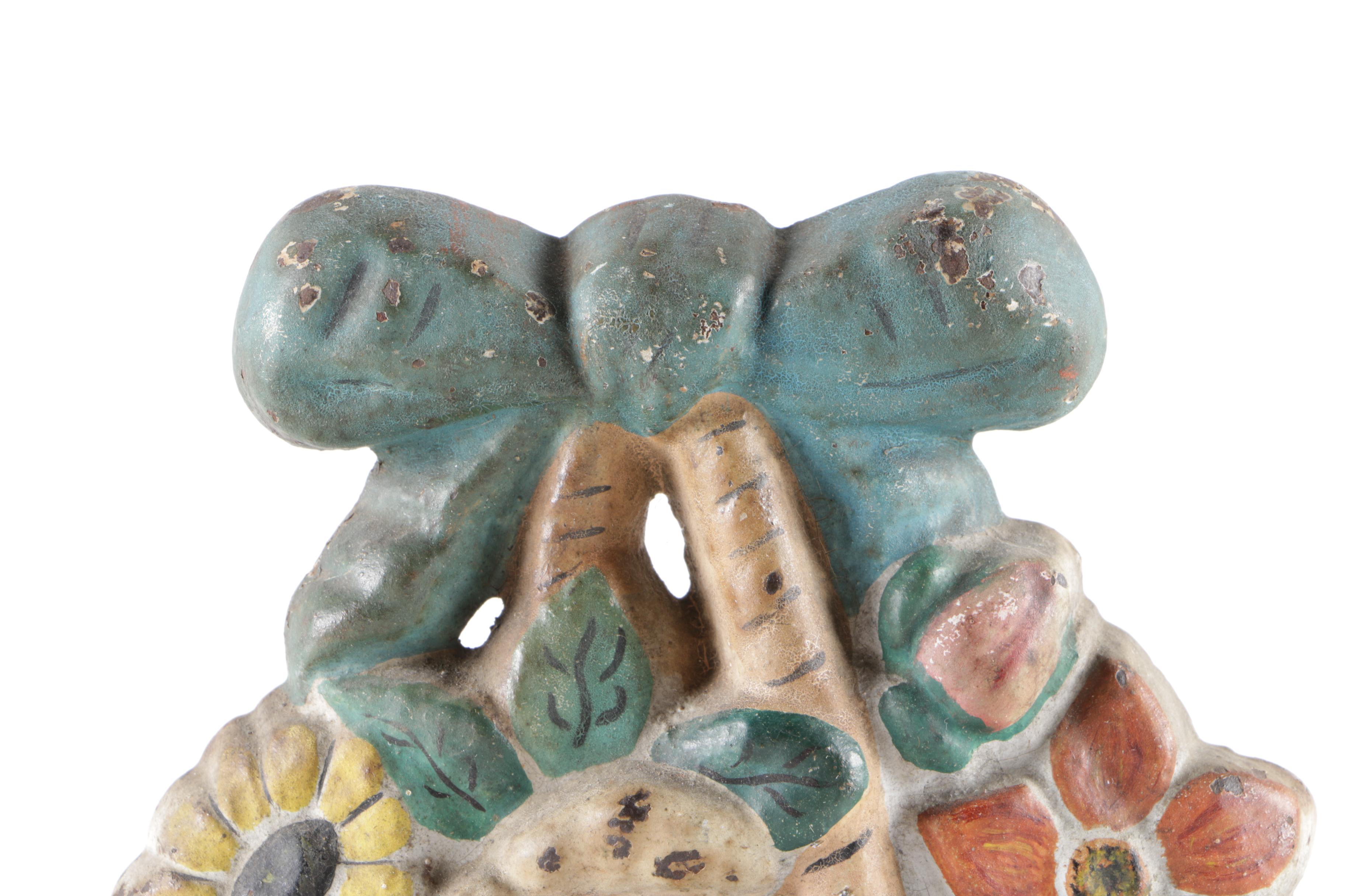 Cast Iron Floral Door Stopper