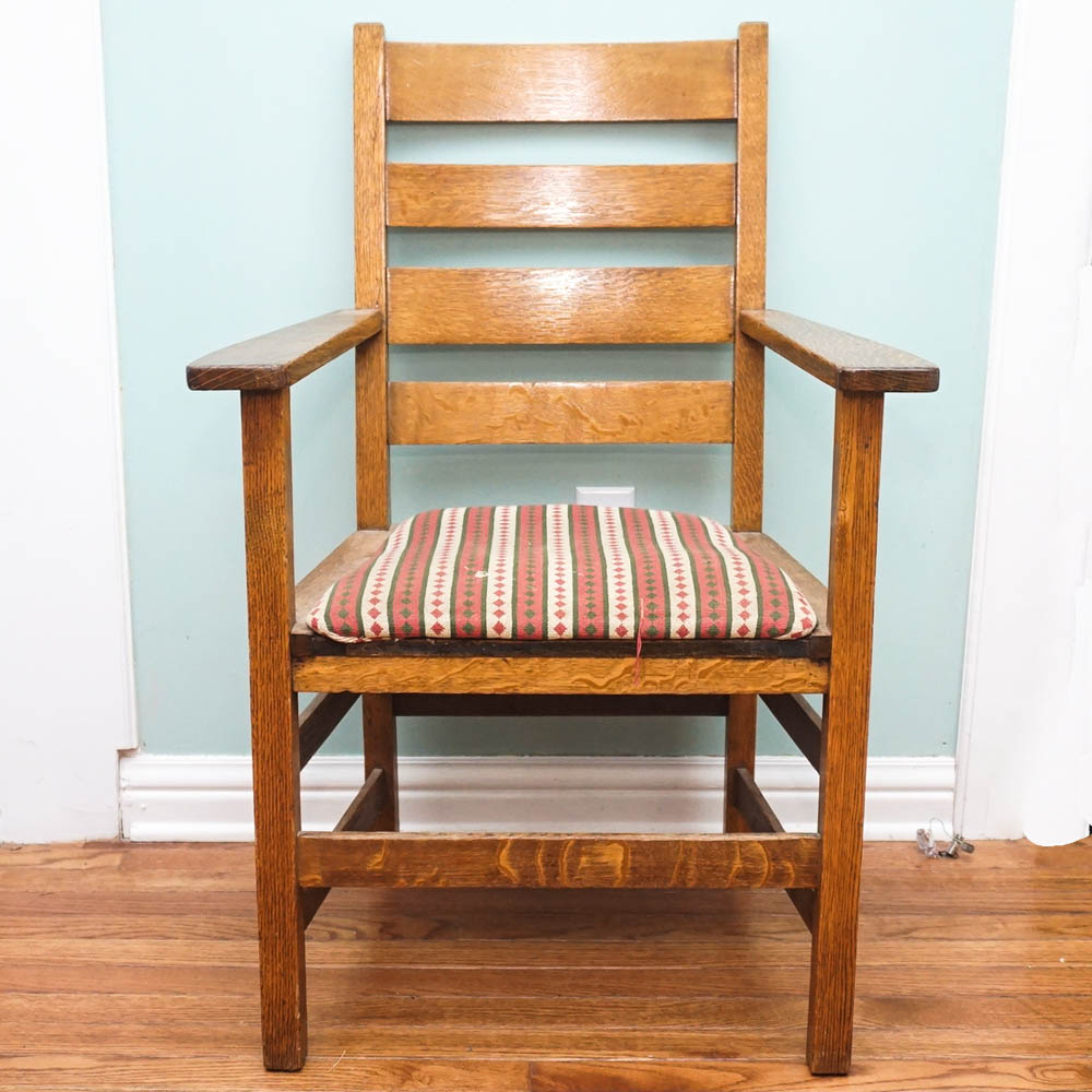 Vintage Oak Armchair