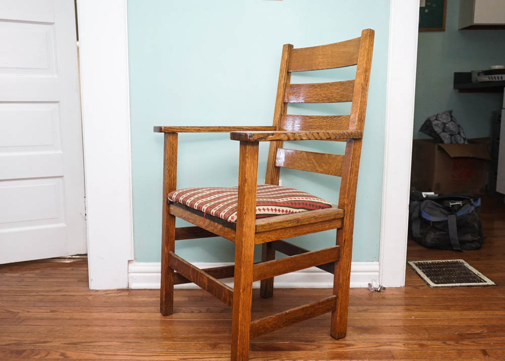 Vintage Oak Armchair
