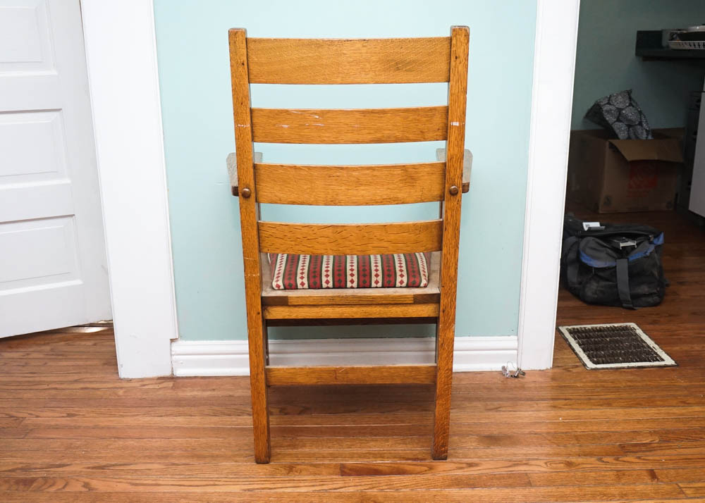 Vintage Oak Armchair