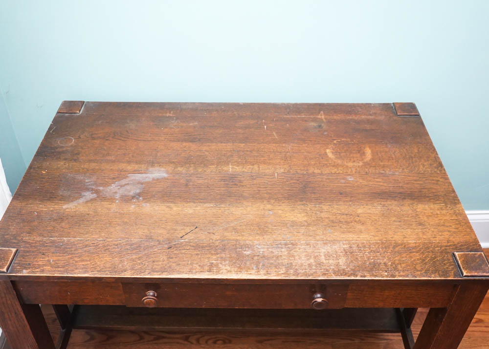 Mission Style Oak Writing Desk