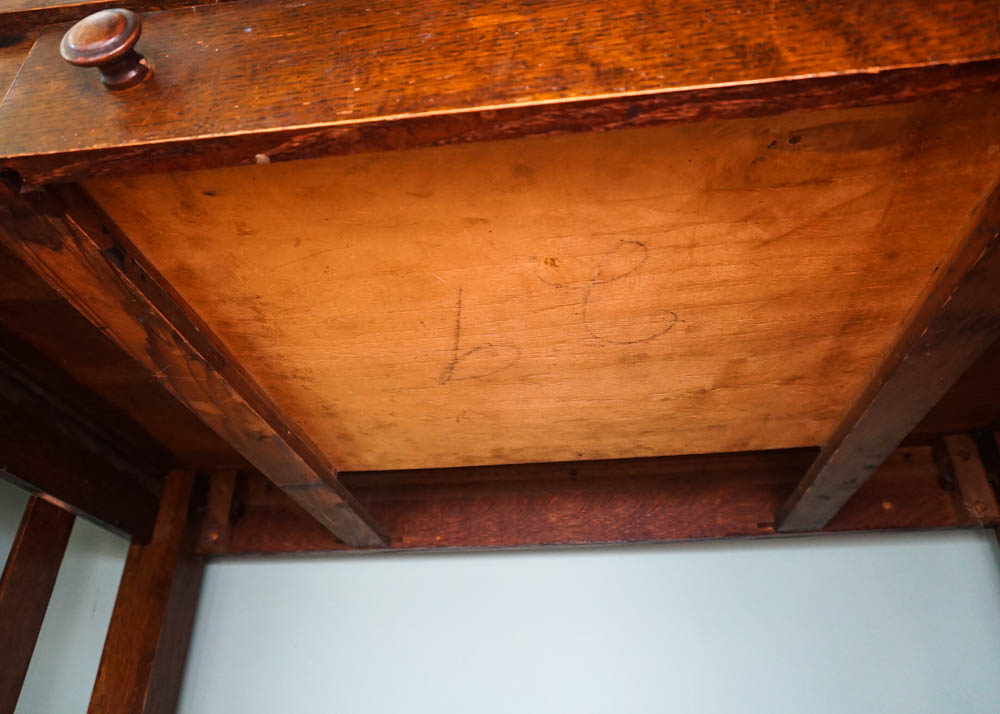 Mission Style Oak Writing Desk