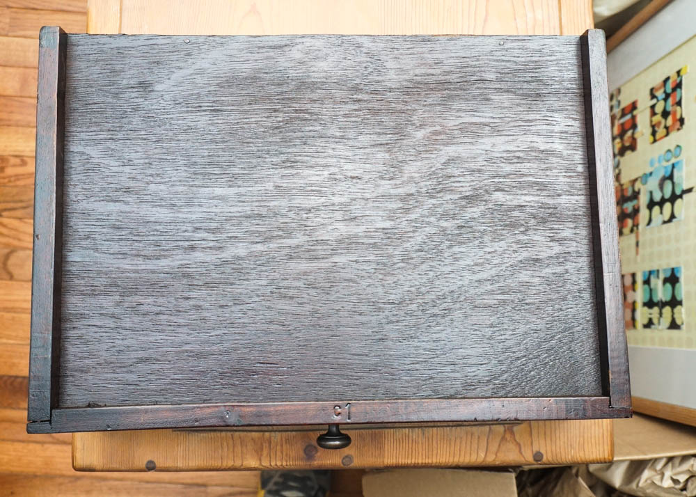 Vintage Dark Cherry Corner Cabinet