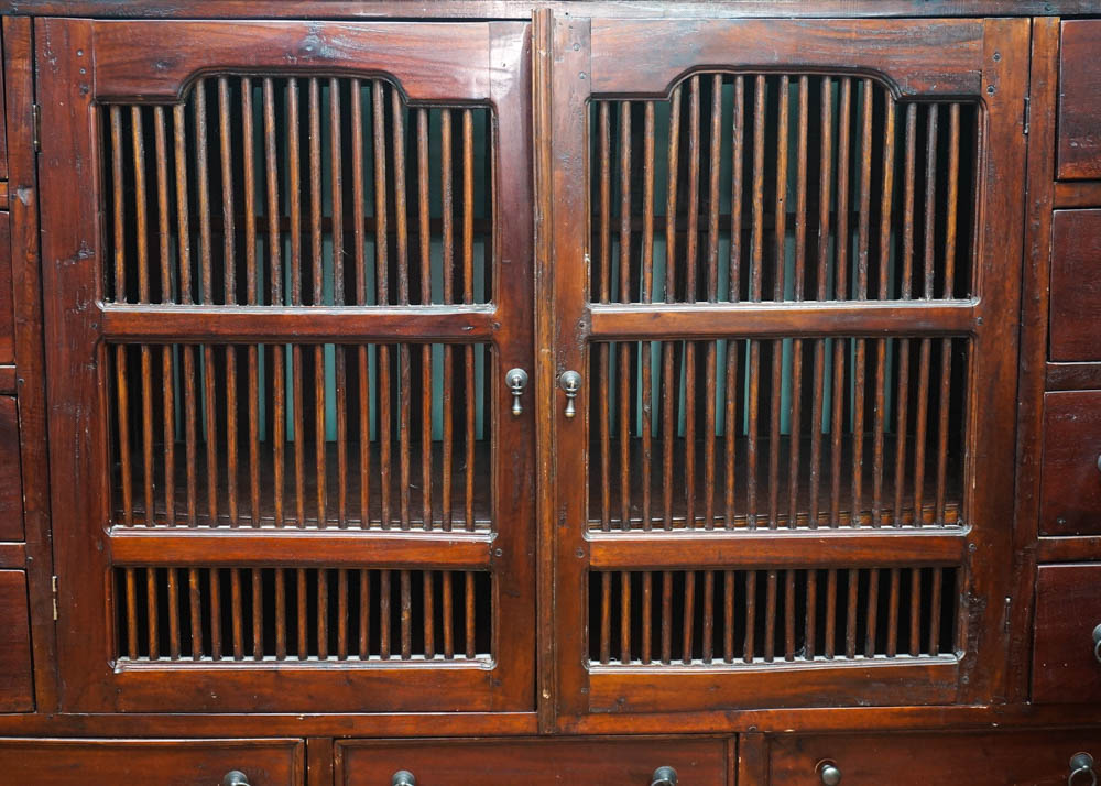 Wooden Apothecary Style Cabinet