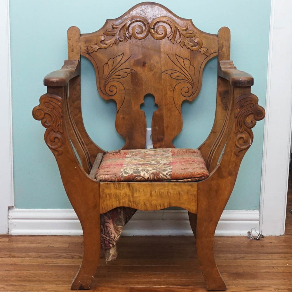 Savanarola Style Wooden Chair