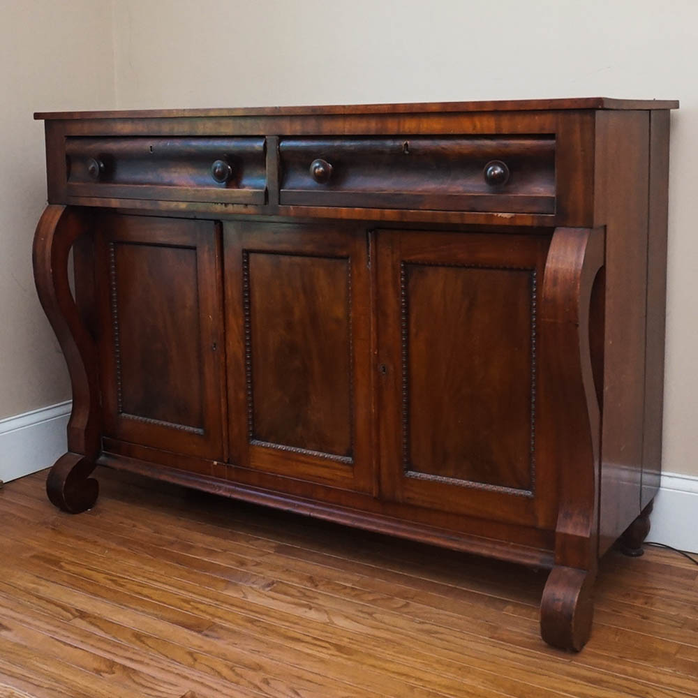 Empire Style Mahogany Sideboard
