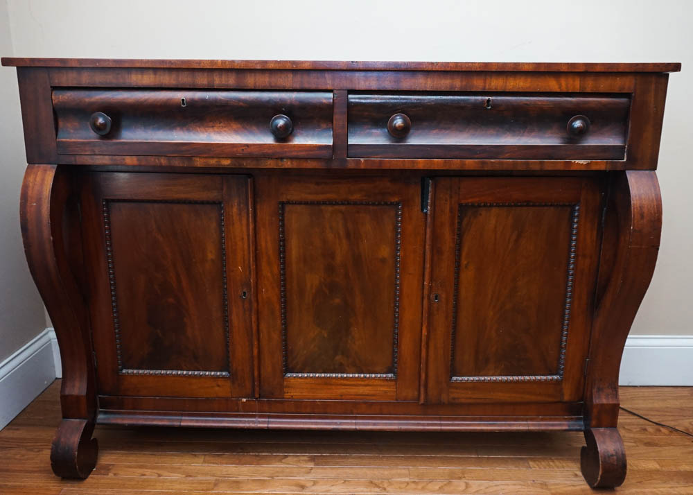Empire Style Mahogany Sideboard