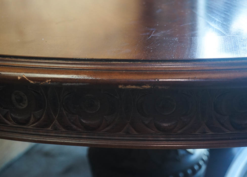 Vintage Double Pedestal Dining Table by Walter of Wabash