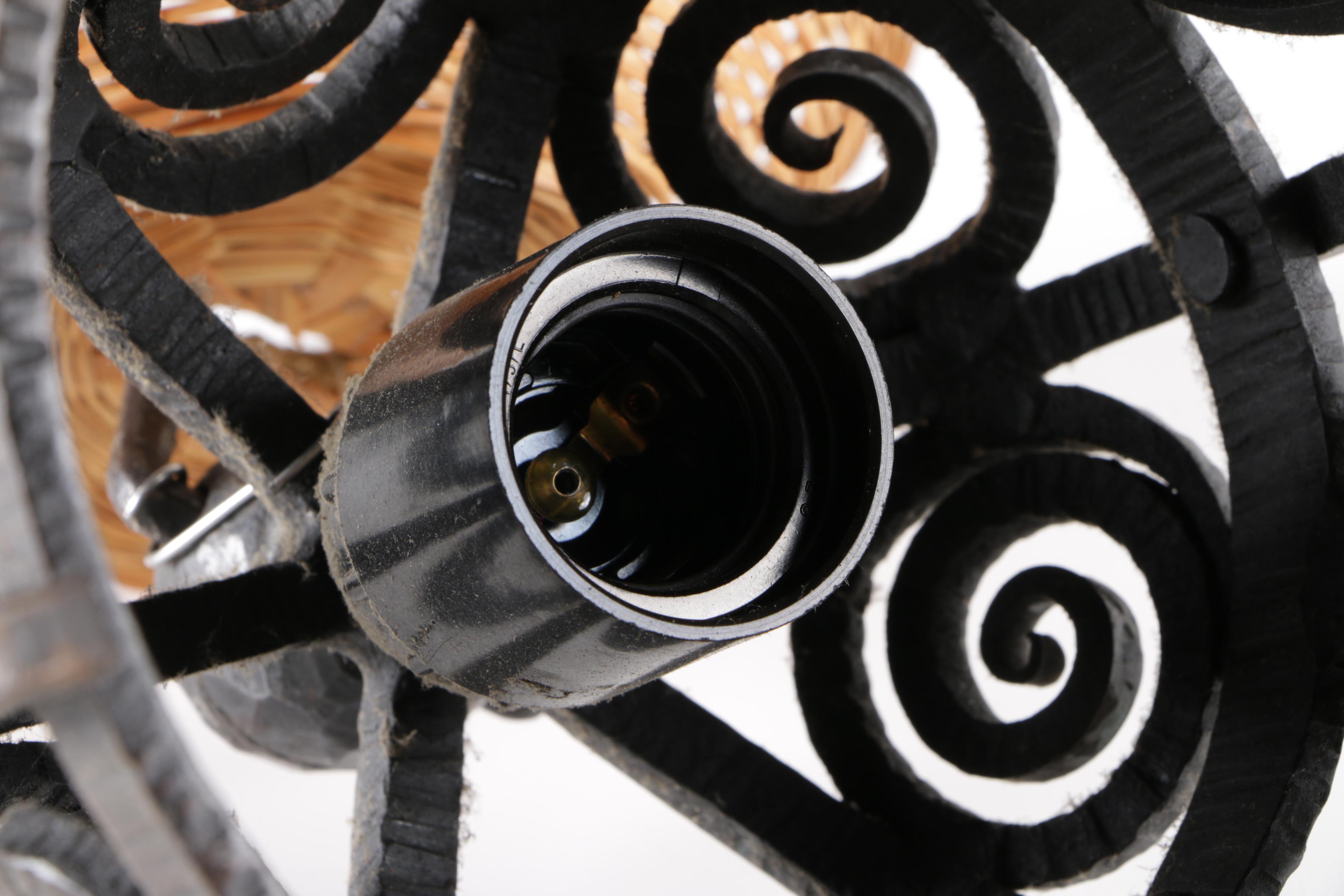 Spiral Themed Iron Hanging Light