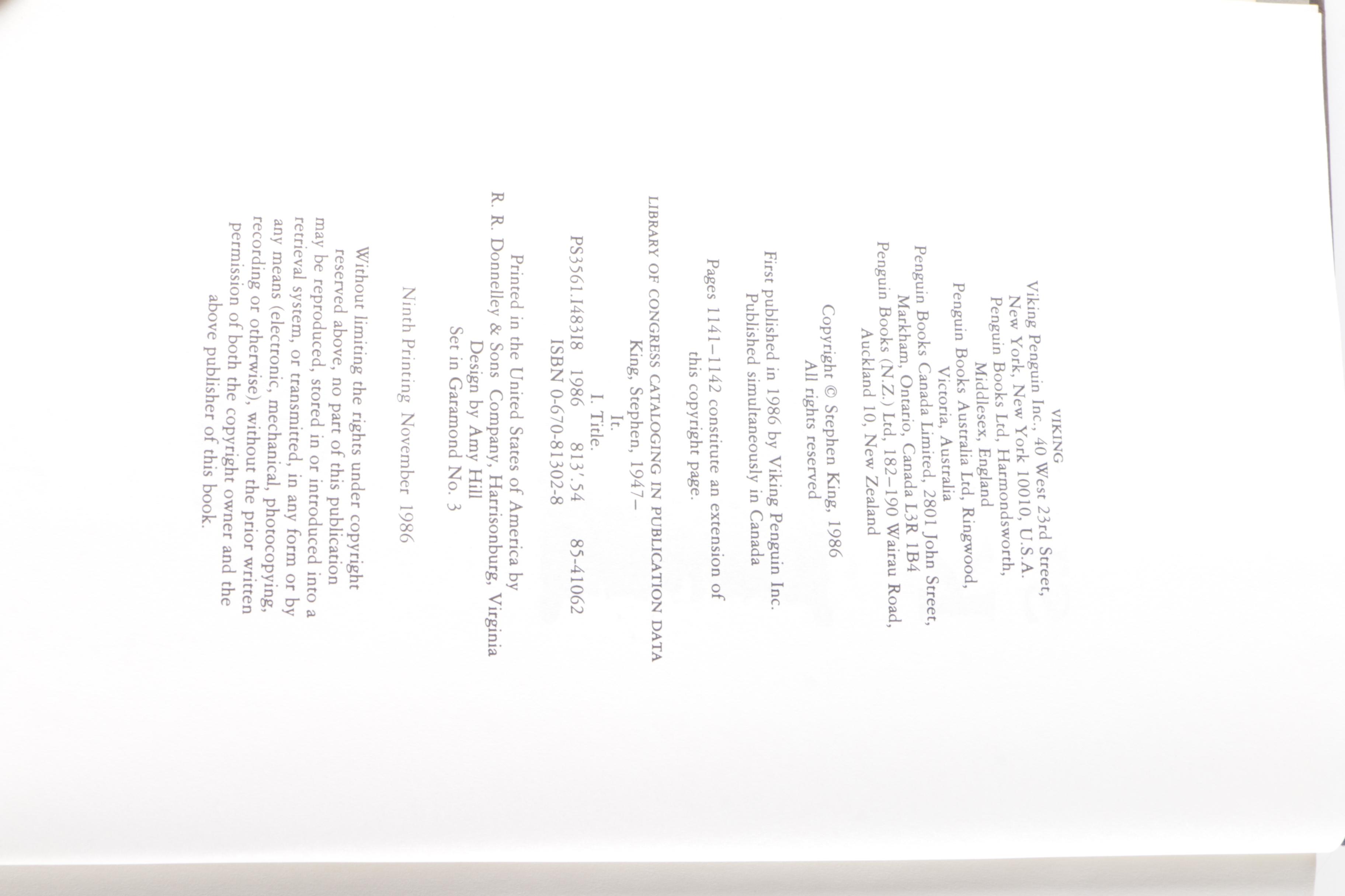 First Edition Stephen King Books