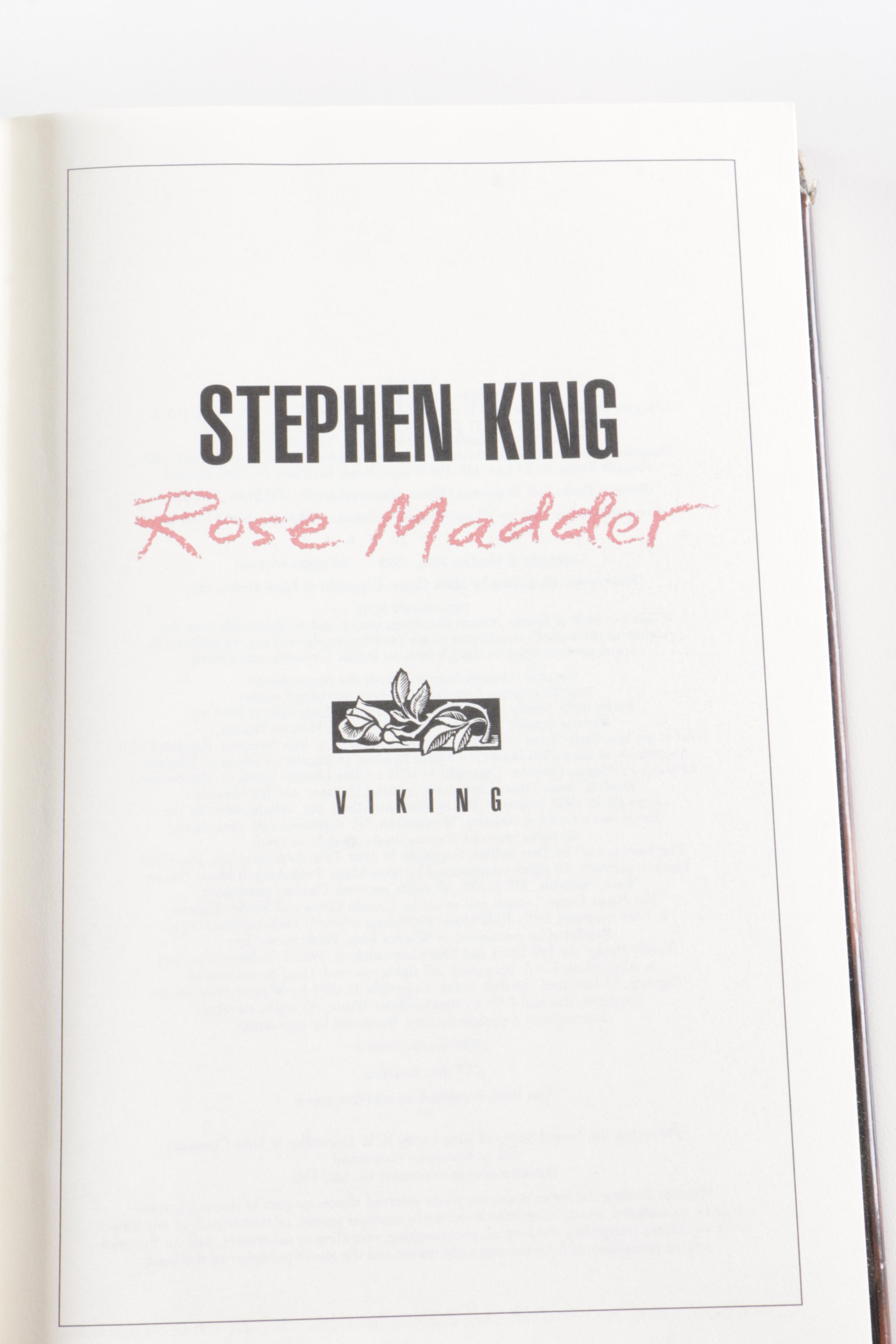 First Edition Stephen King Books