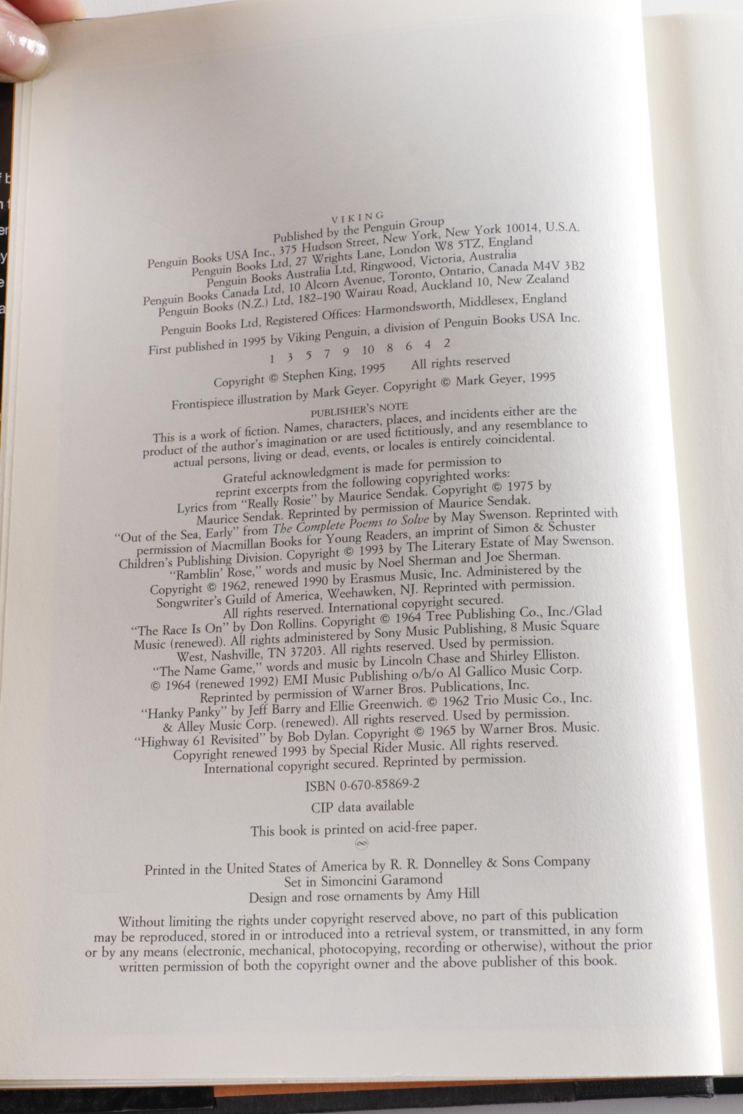 First Edition Stephen King Books