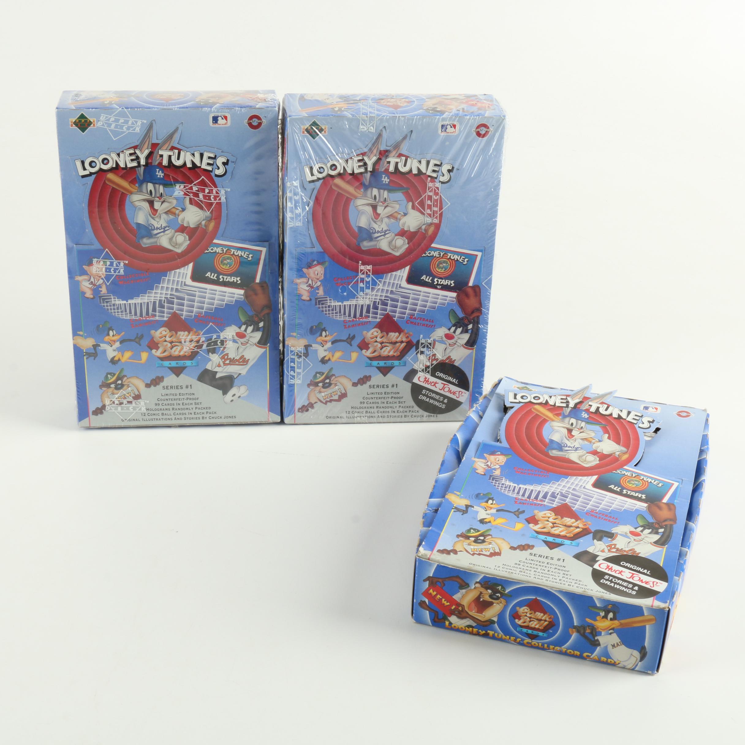 Collection of MLB Looney Tunes Trading Cards