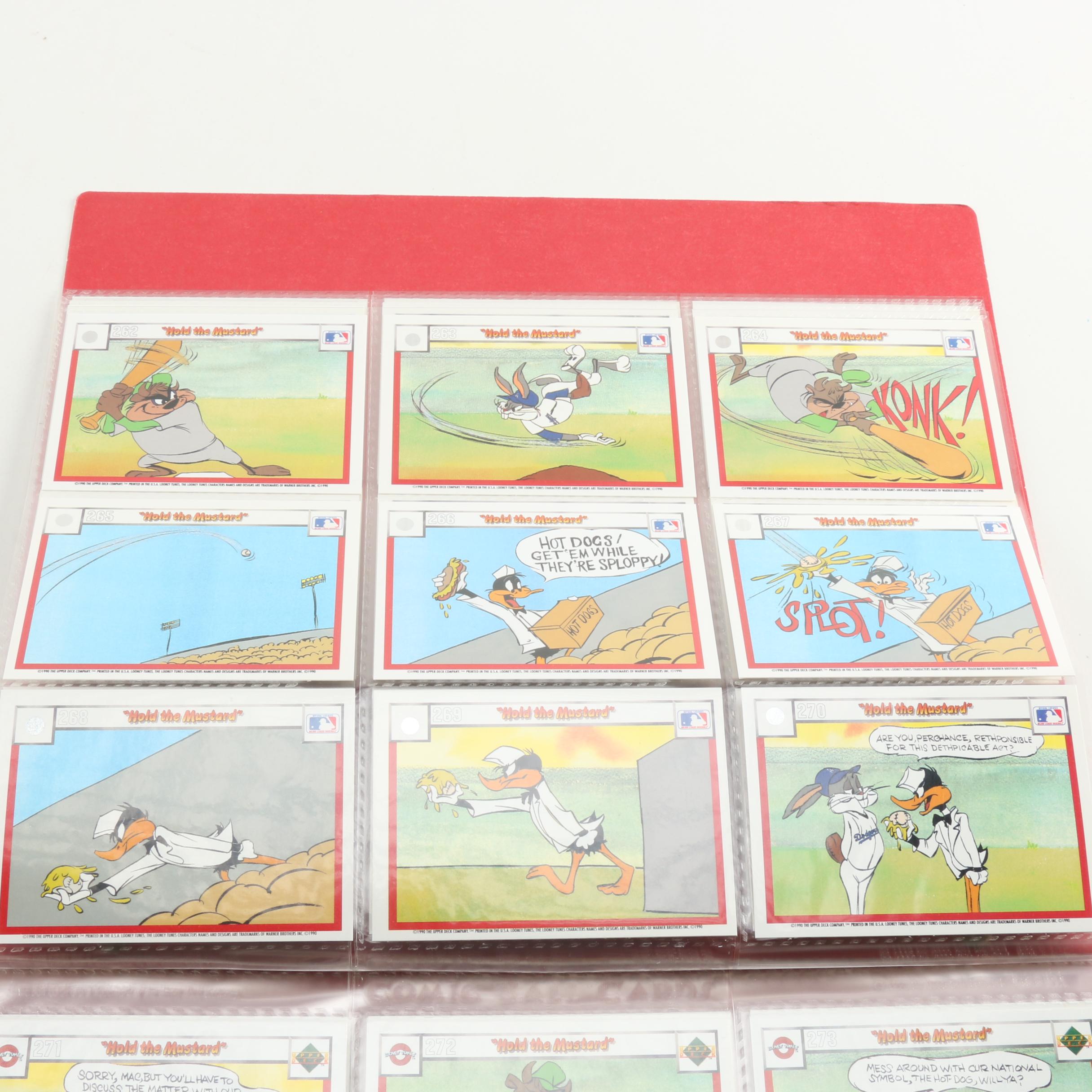 Collection of MLB Looney Tunes Trading Cards