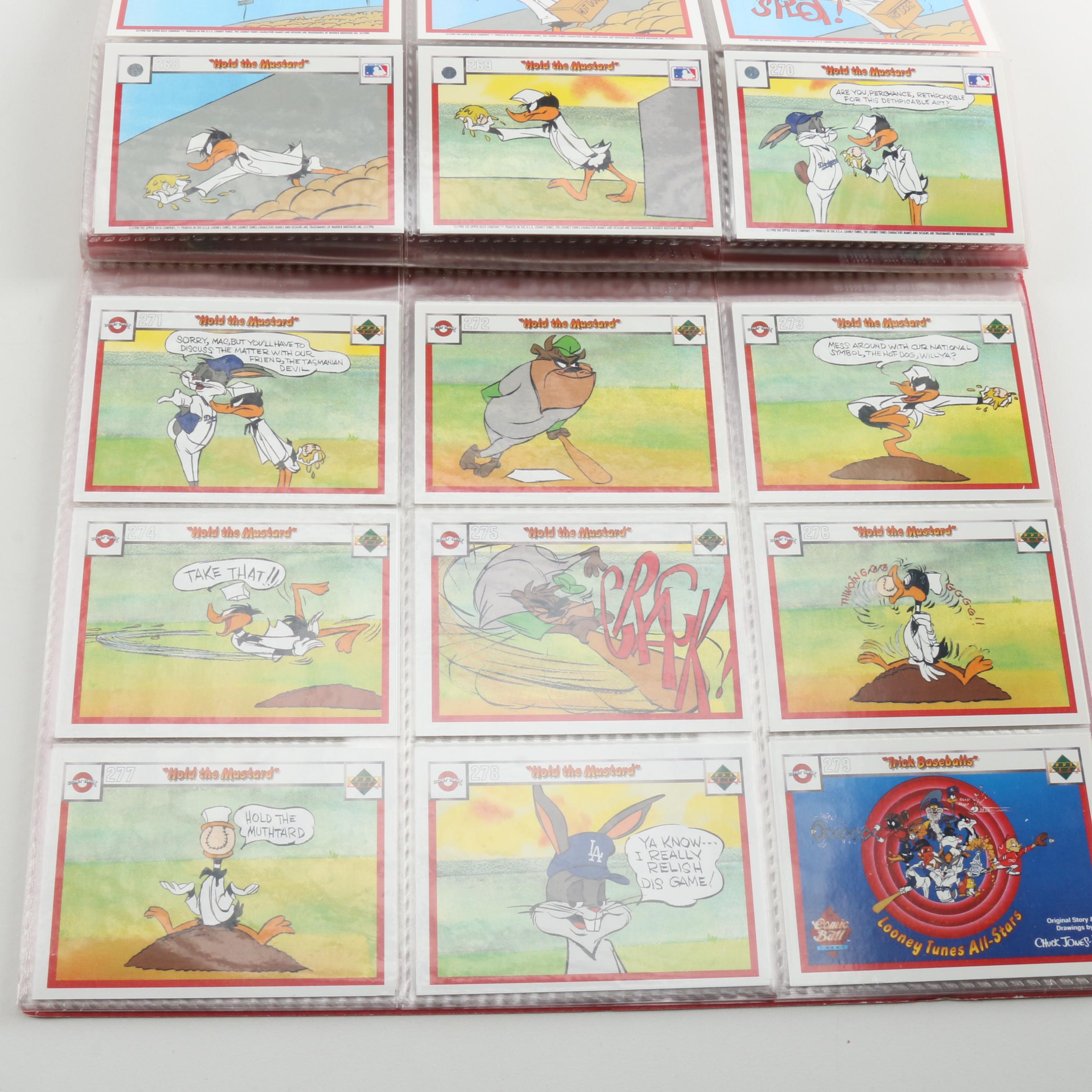 Collection of MLB Looney Tunes Trading Cards