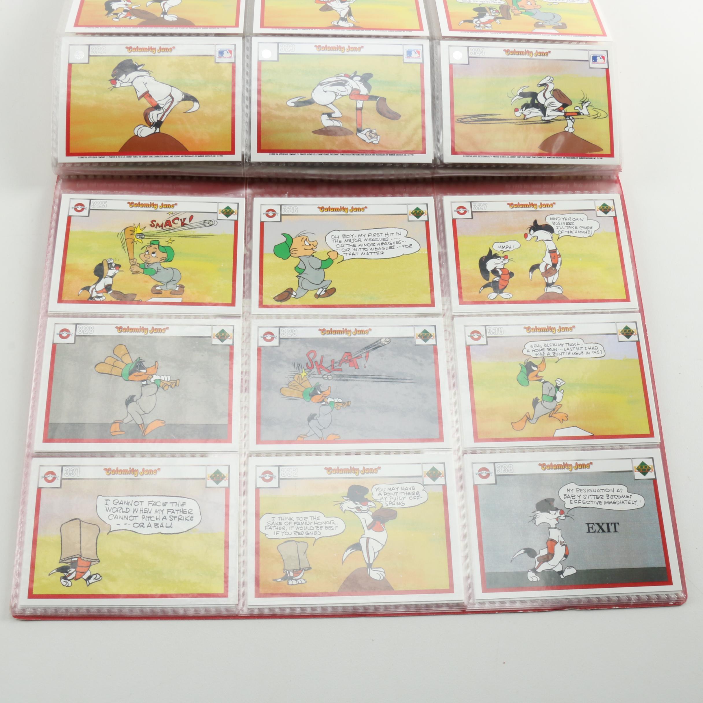 Collection of MLB Looney Tunes Trading Cards