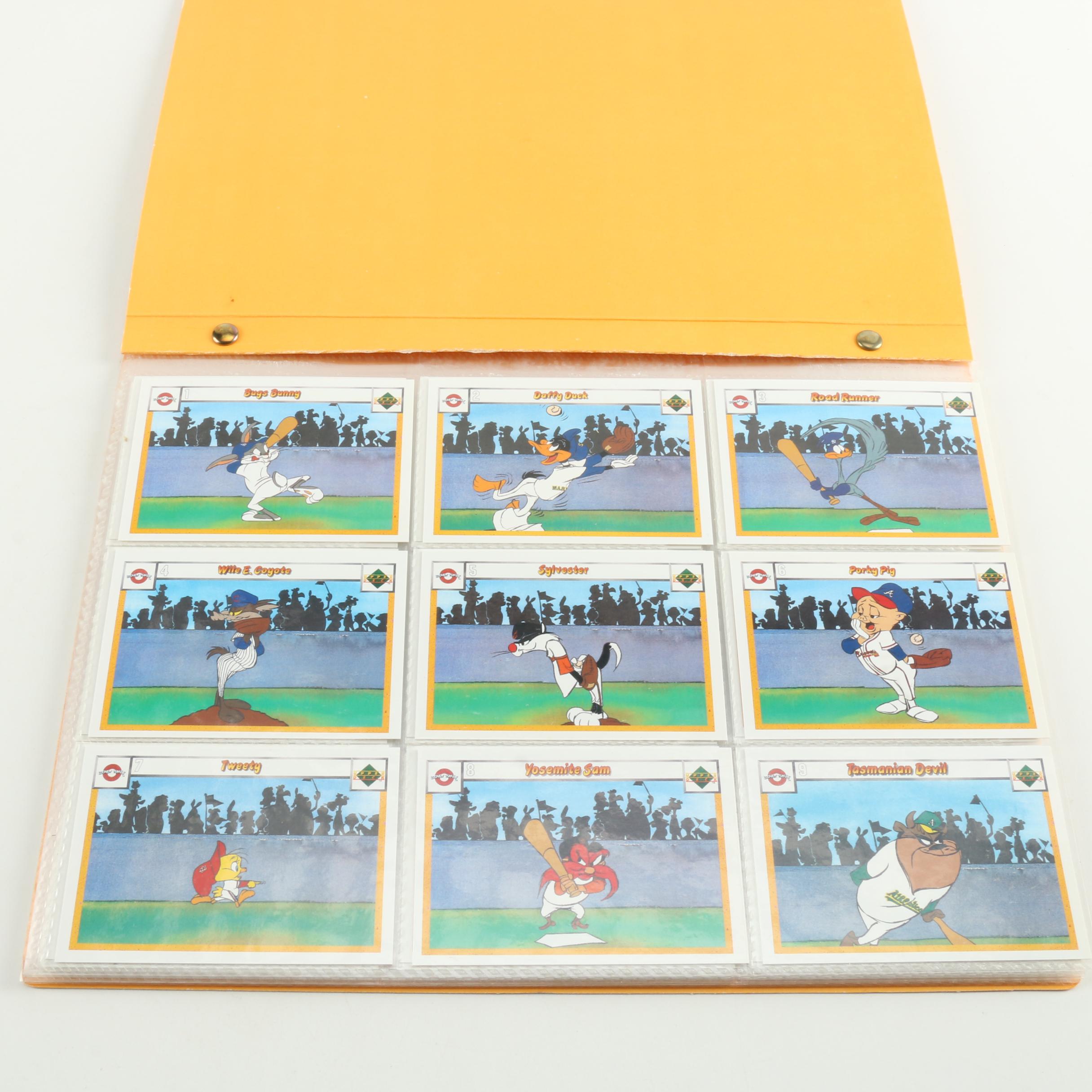 Collection of MLB Looney Tunes Trading Cards