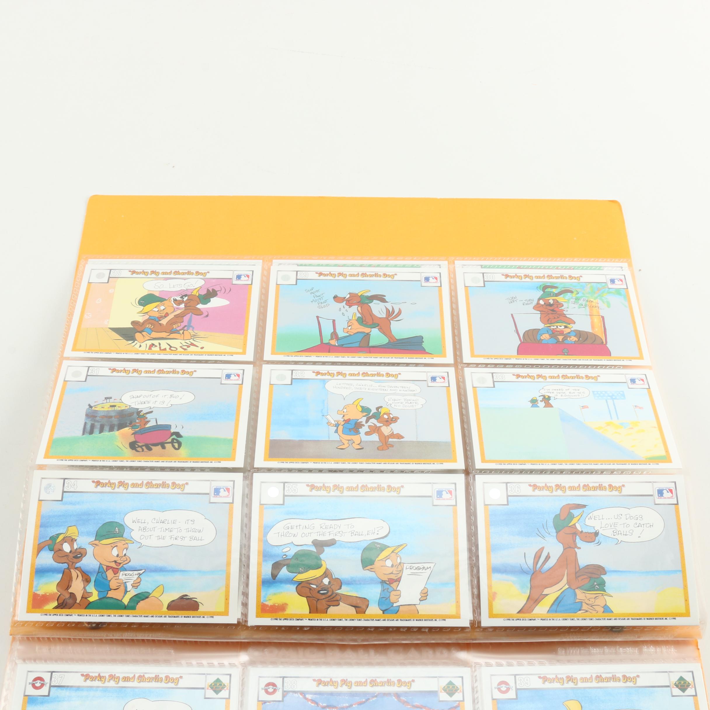 Collection of MLB Looney Tunes Trading Cards