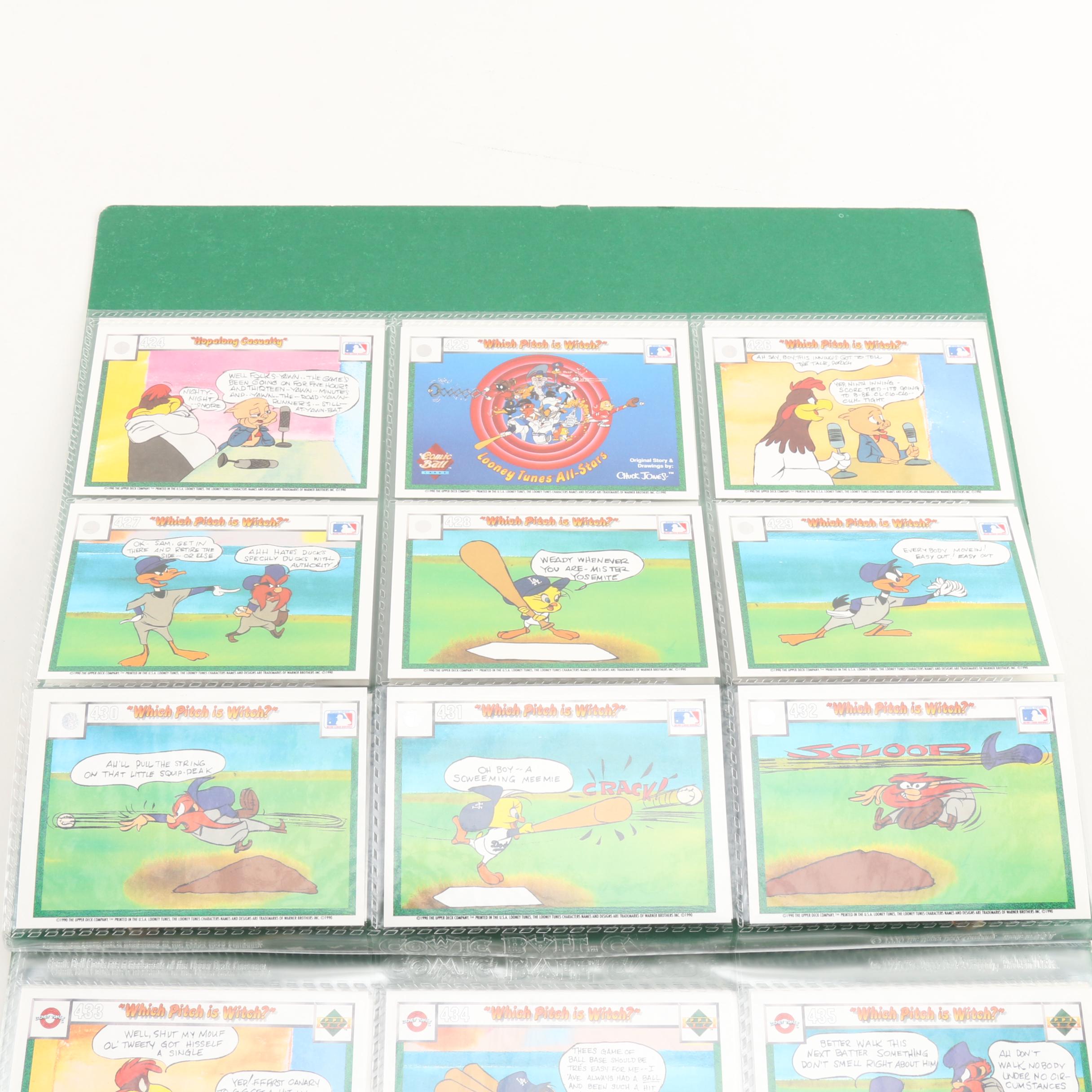 Collection of MLB Looney Tunes Trading Cards