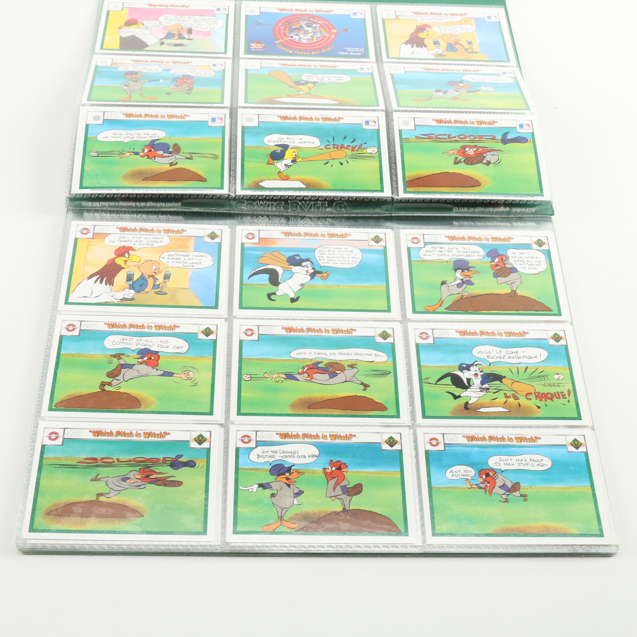 Collection of MLB Looney Tunes Trading Cards