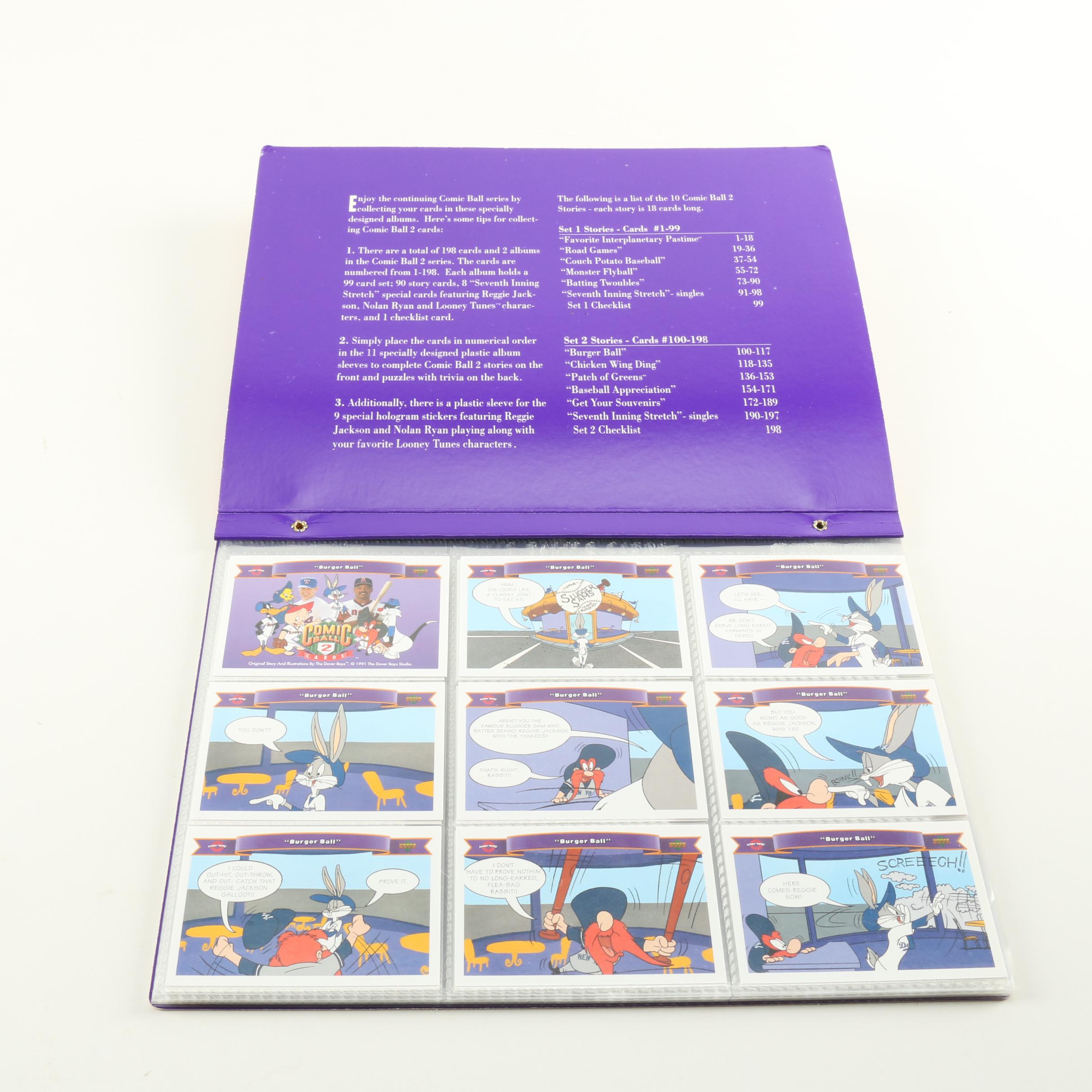 Collection of MLB Looney Tunes Trading Cards