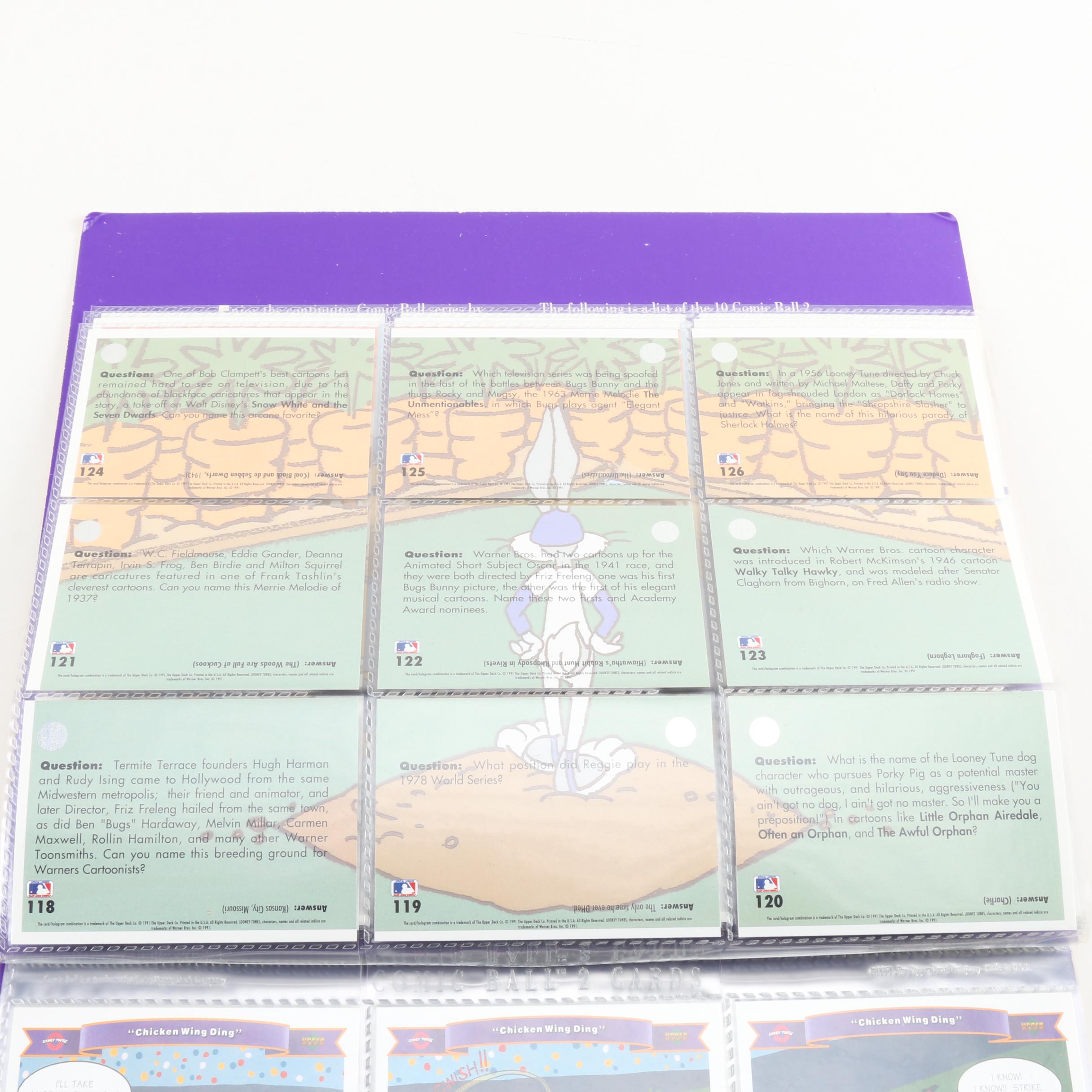 Collection of MLB Looney Tunes Trading Cards