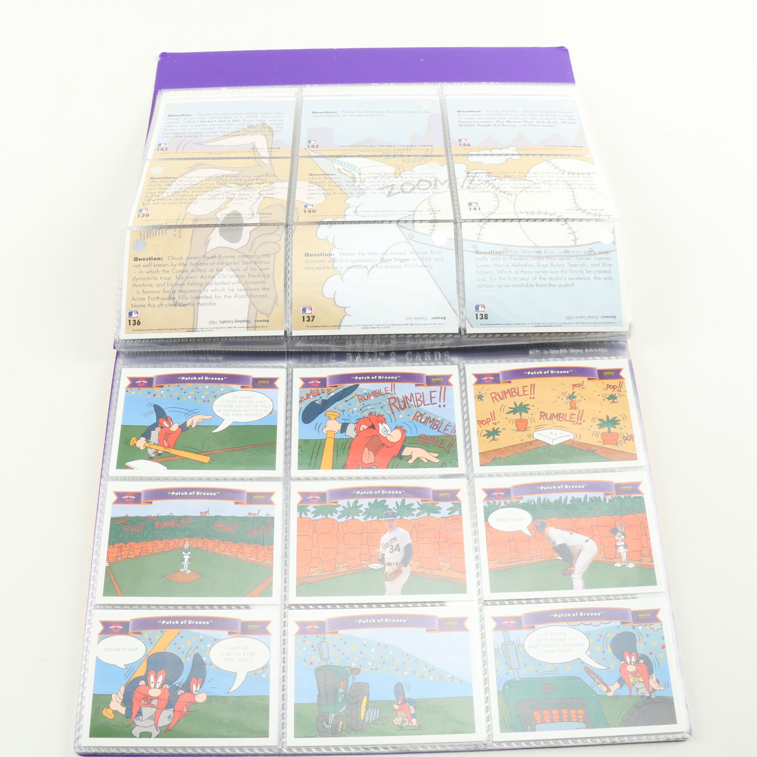 Collection of MLB Looney Tunes Trading Cards