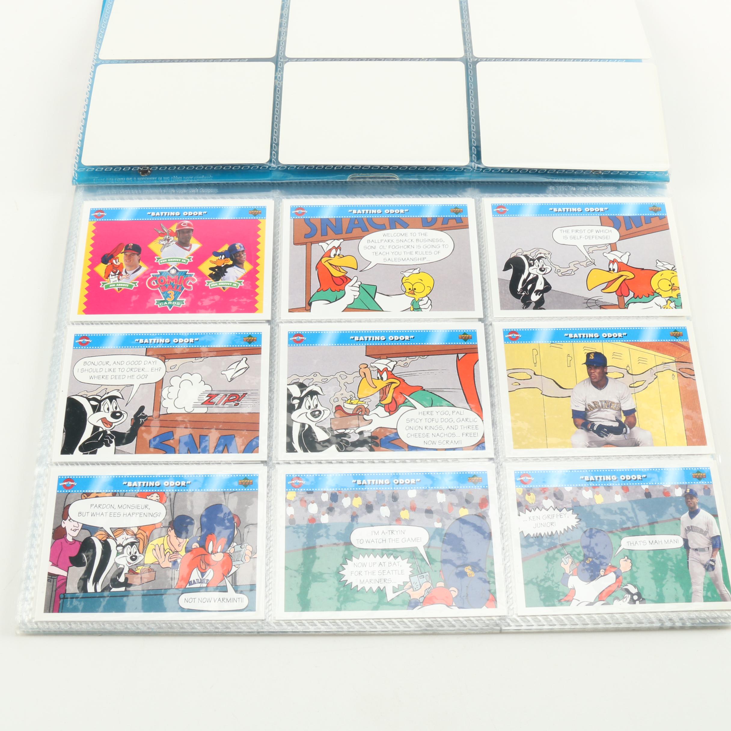 Collection of MLB Looney Tunes Trading Cards