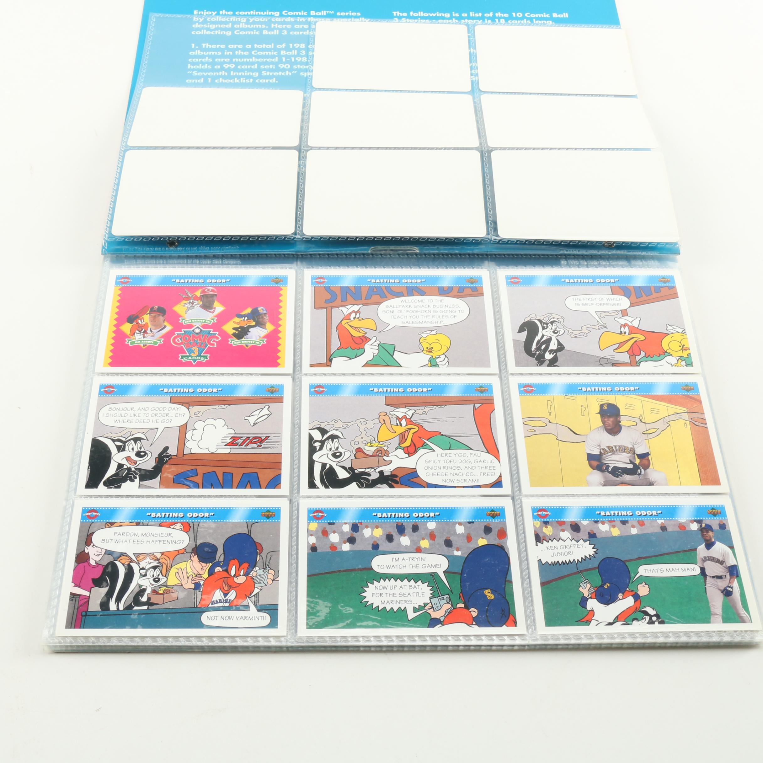 Collection of MLB Looney Tunes Trading Cards