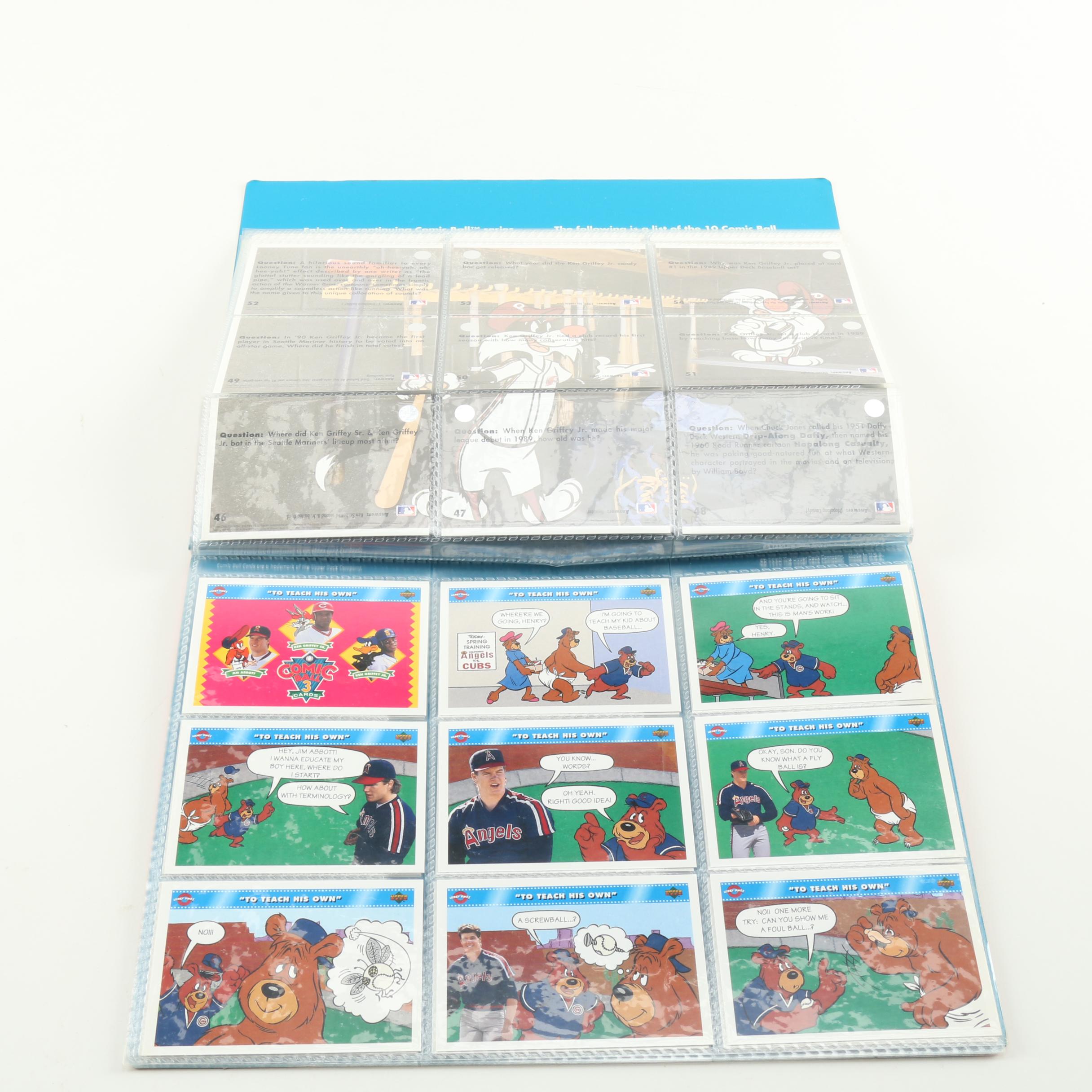 Collection of MLB Looney Tunes Trading Cards