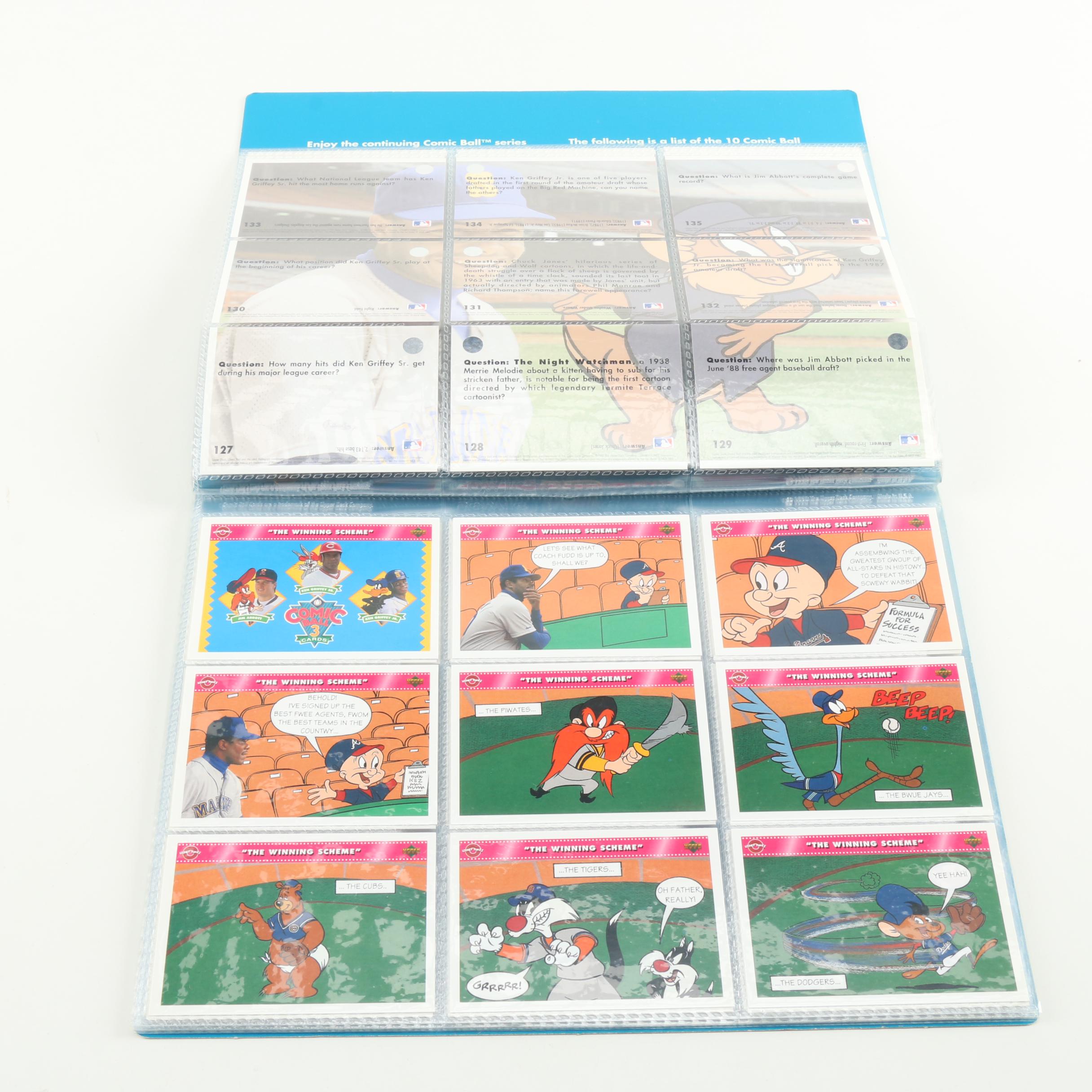 Collection of MLB Looney Tunes Trading Cards