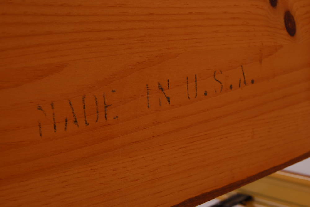 Vintage Pine Full Size Canopy Bed