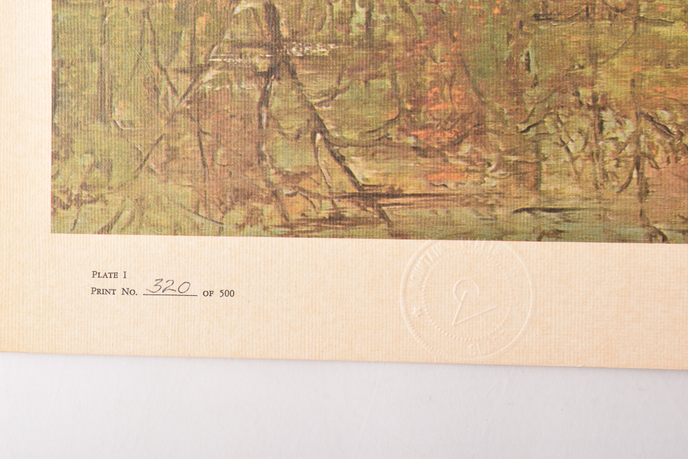 Unframed Signed Offset Lithographs After Ray Allen, Fritz Hilton, Nellie Meadows, Timothy Pack, and Al Cornette