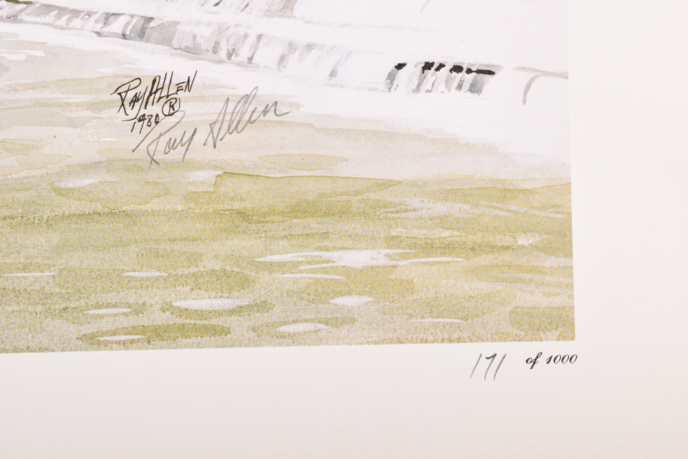 Unframed Signed Offset Lithographs After Ray Allen, Fritz Hilton, Nellie Meadows, Timothy Pack, and Al Cornette