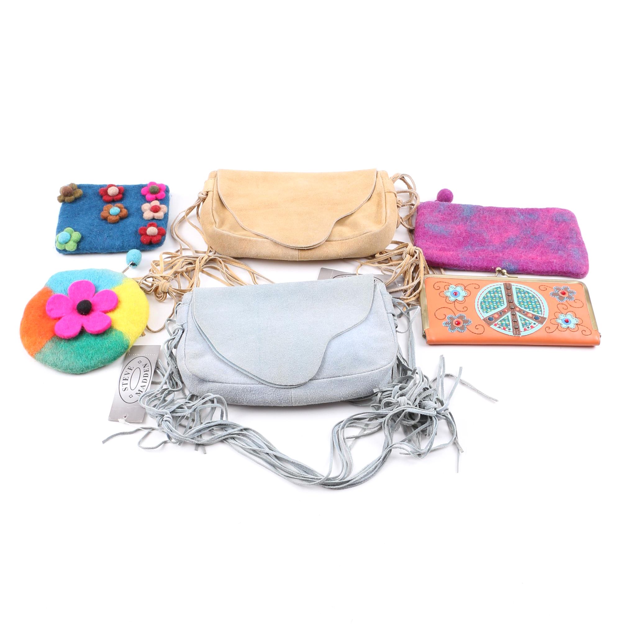 Collection of Clutches, Wallets and Steve Madden Shoulder Bags