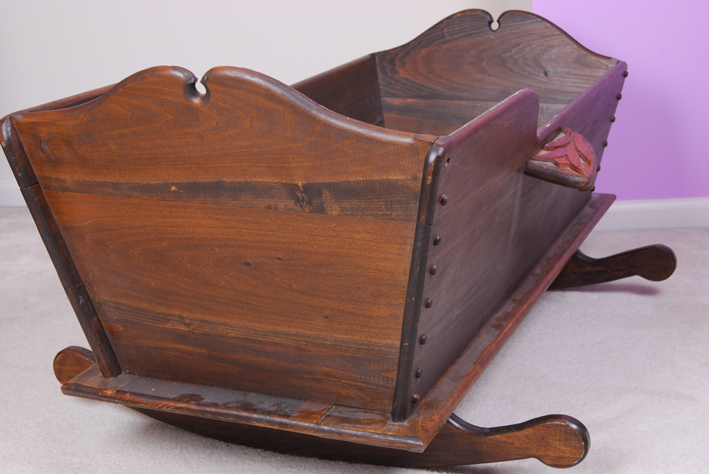 Vintage Wooden Decorative Cradle