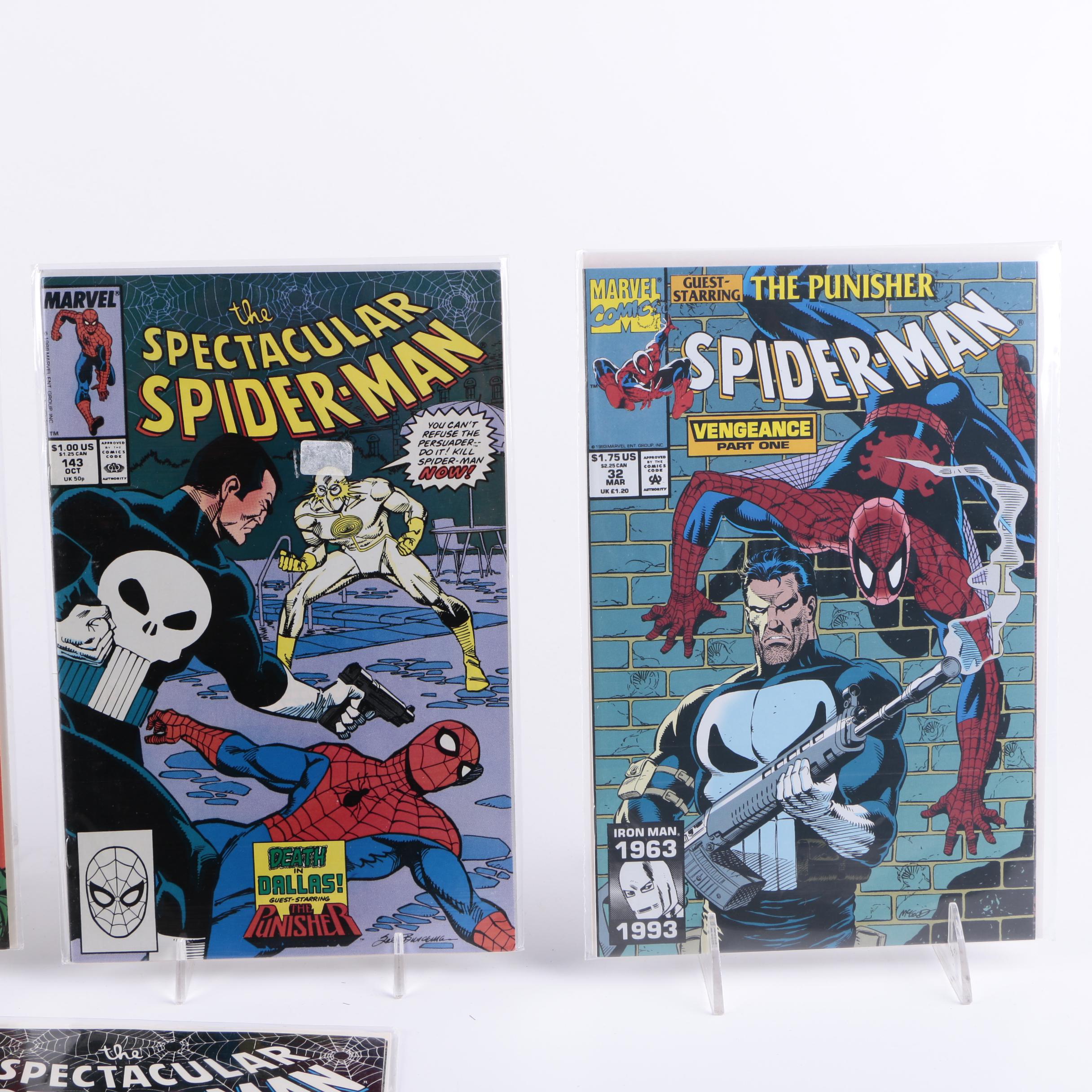 Thirty-One Comic Books Featuring "The Punisher" and "Spider-Man"