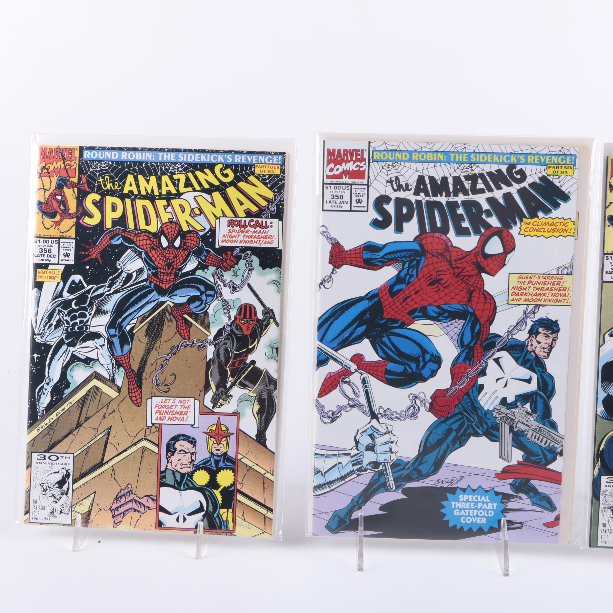 Thirty-One Comic Books Featuring "The Punisher" and "Spider-Man"