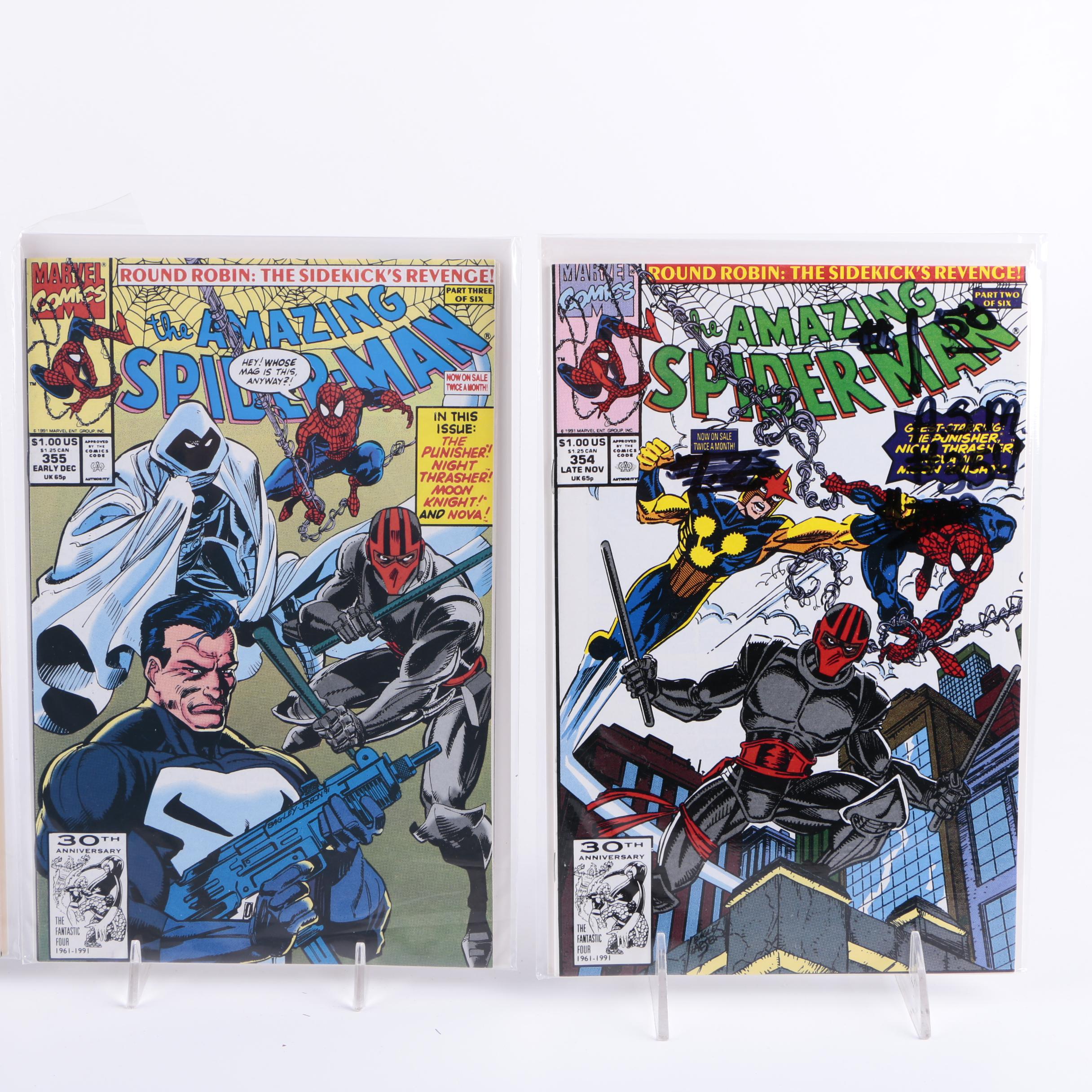 Thirty-One Comic Books Featuring "The Punisher" and "Spider-Man"
