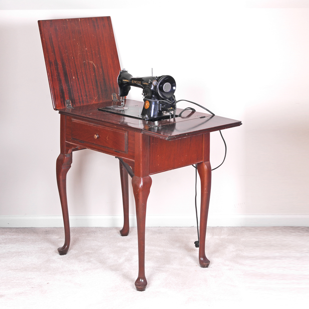 Vintage Singer Sewing Machine and Stand